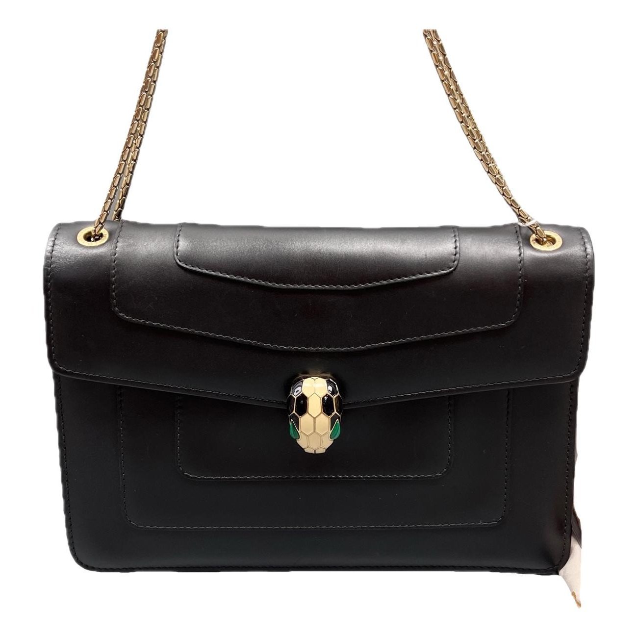 Serpenti leather handbag
