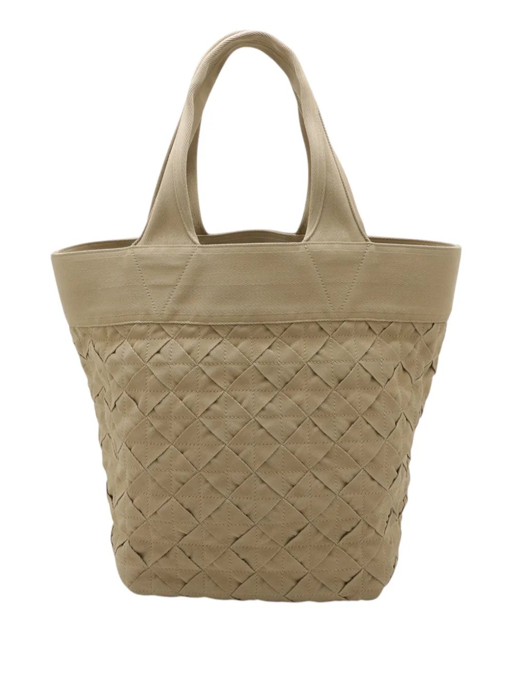 2012-2026 Canvas Intrecciato Webbing Open tote bag