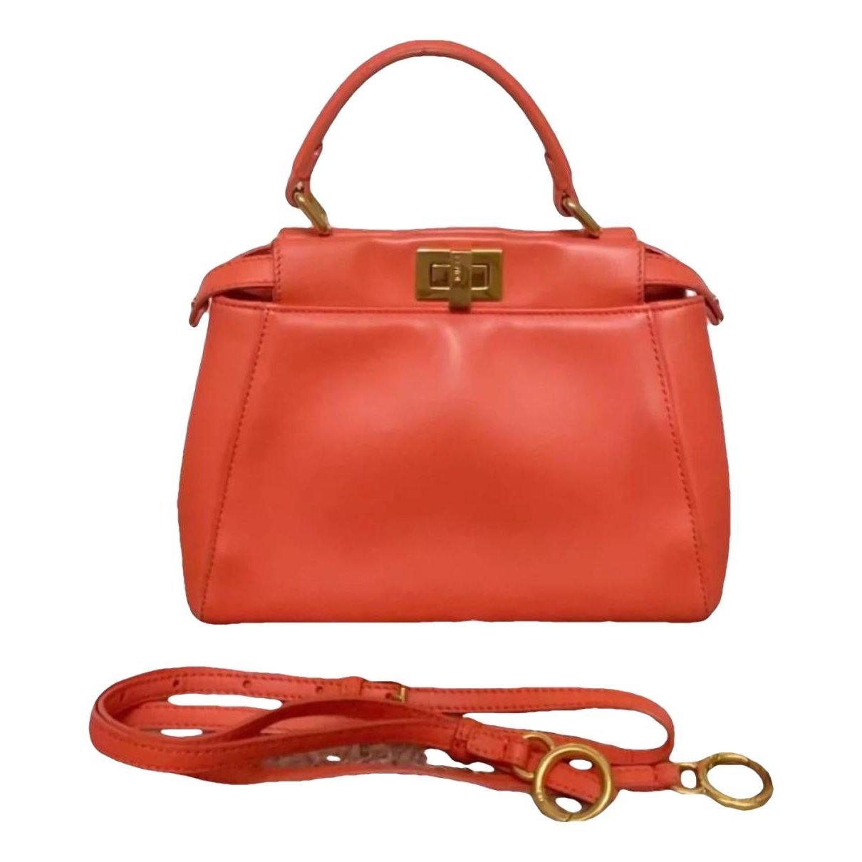 Peekaboo leather handbag