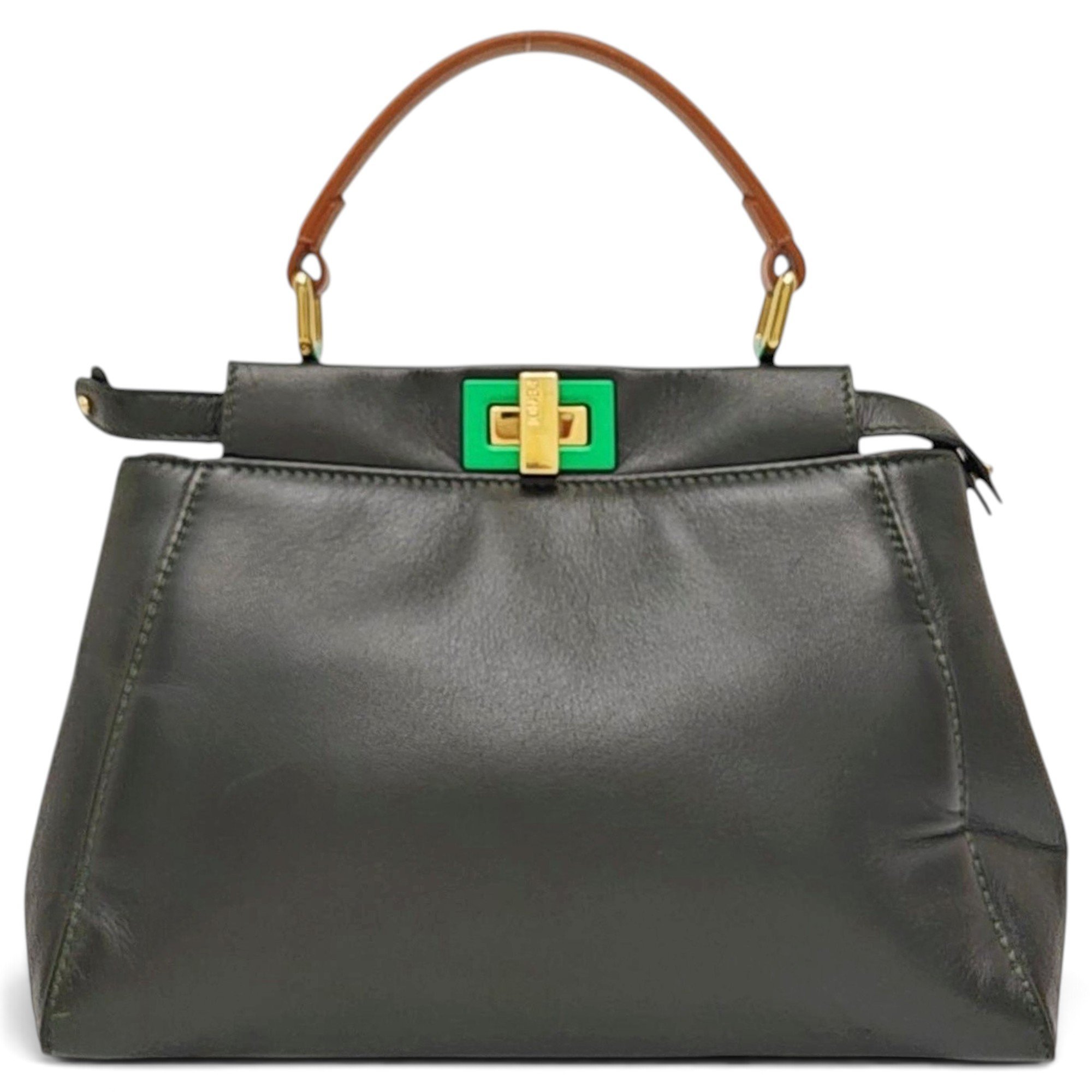 Peekaboo leather handbag