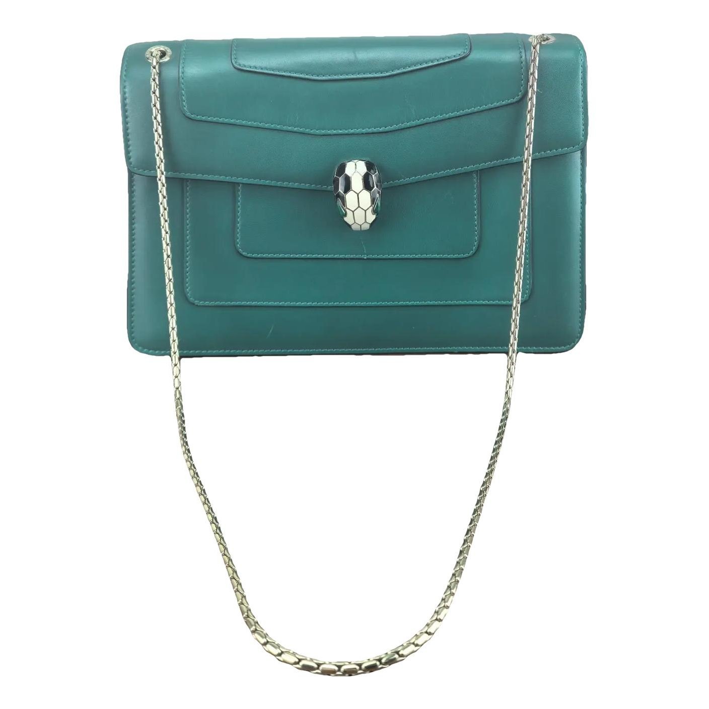 Serpenti leather handbag