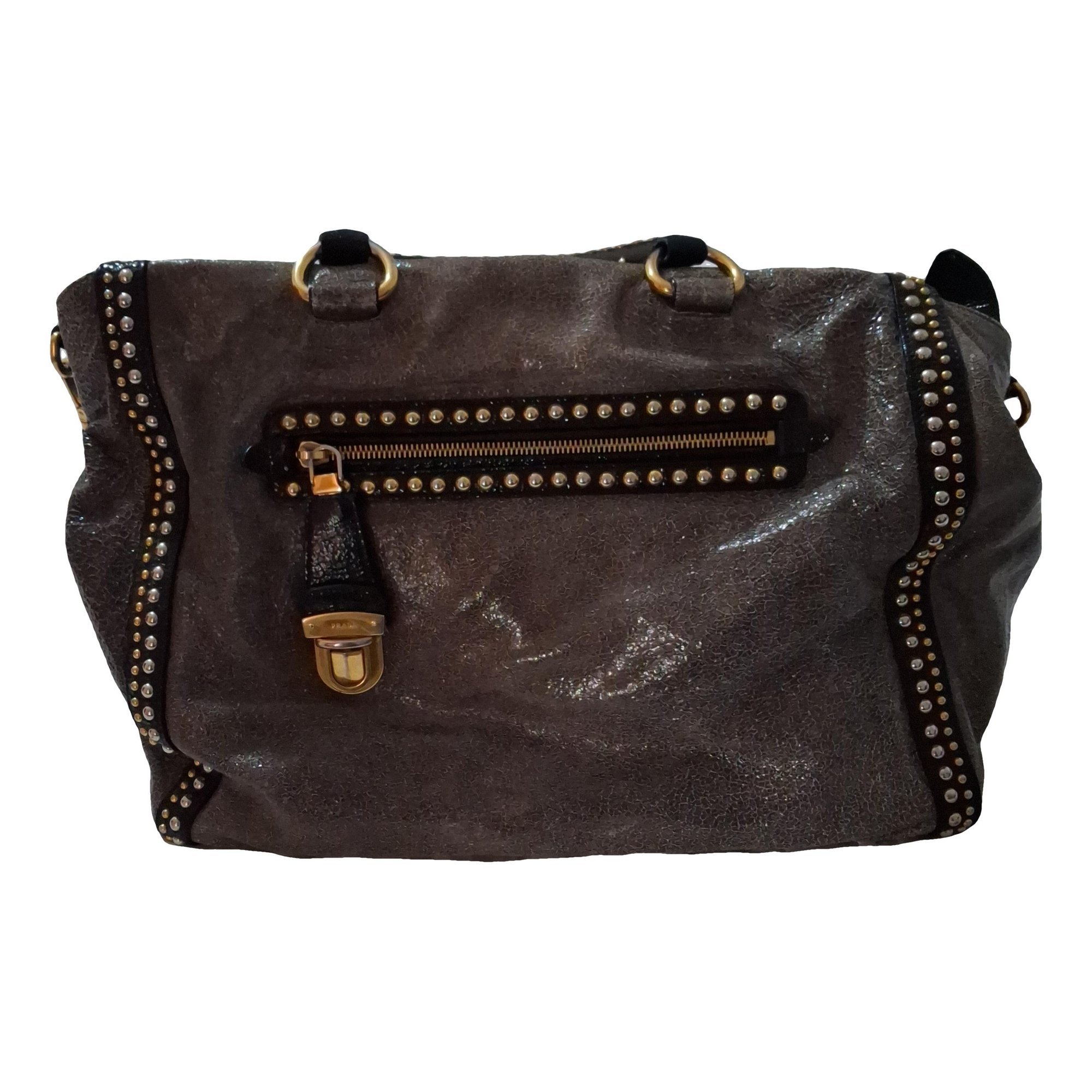 Madras leather handbag