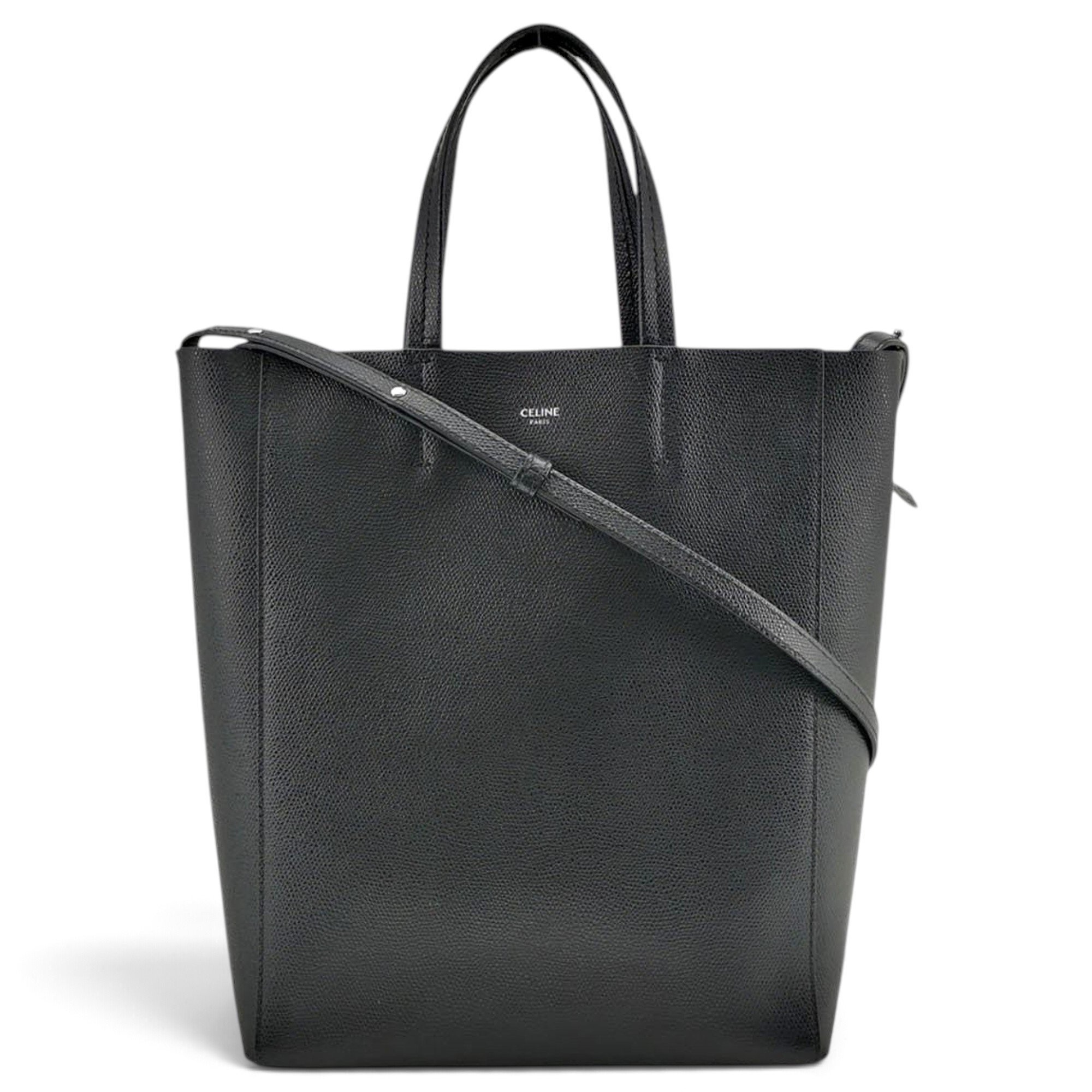 Cabas leather handbag