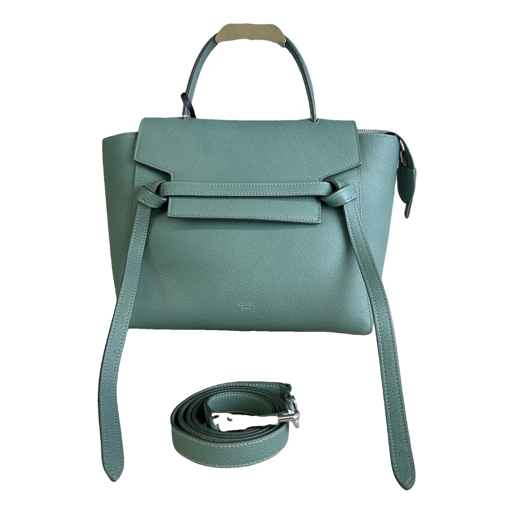 Belt leather handbag