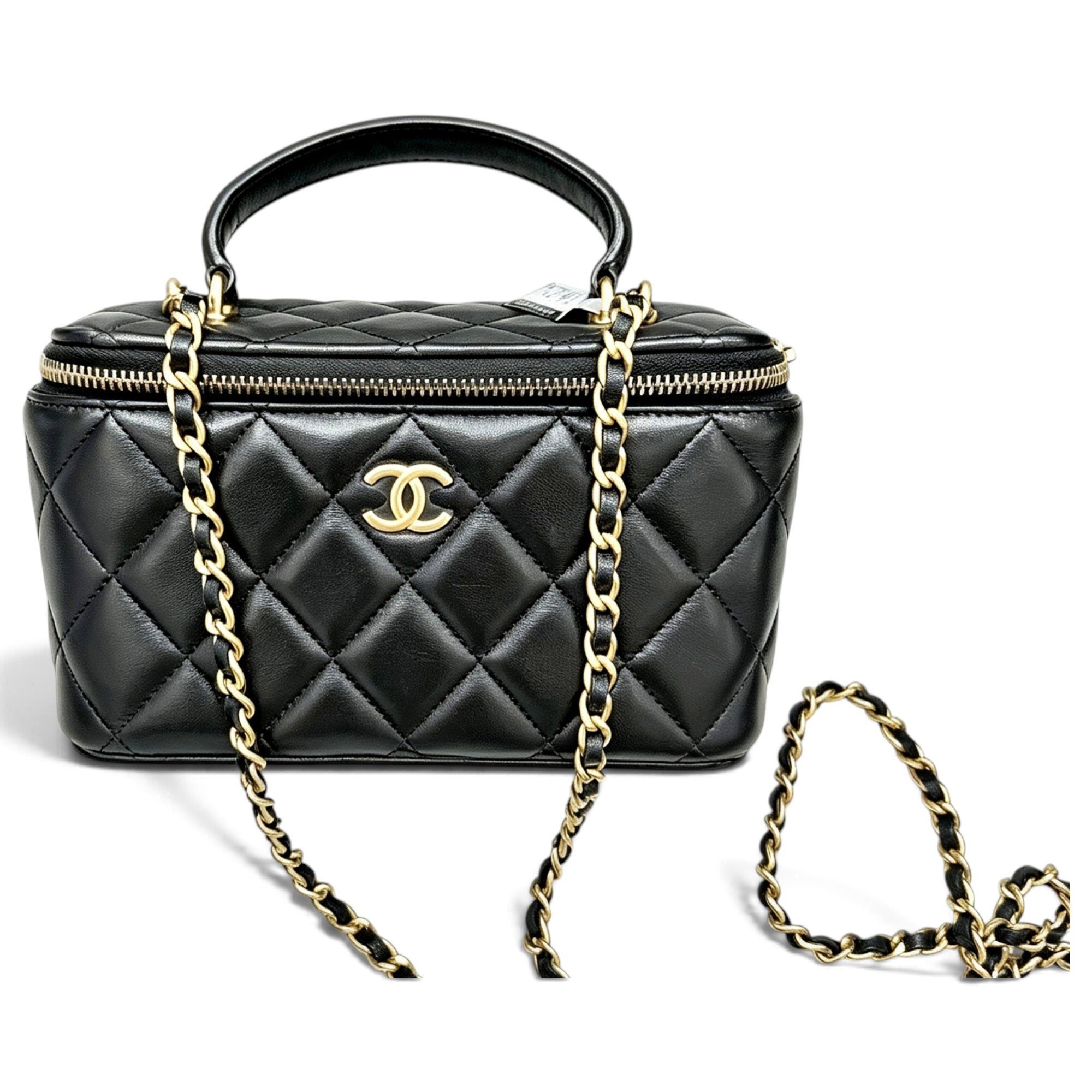 Trendy CC Vanity leather handbag