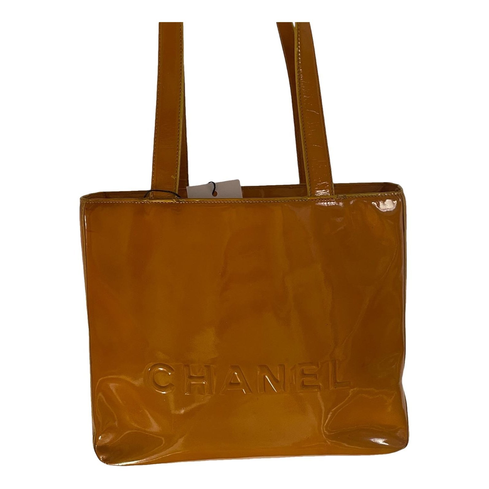Cambon patent leather handbag