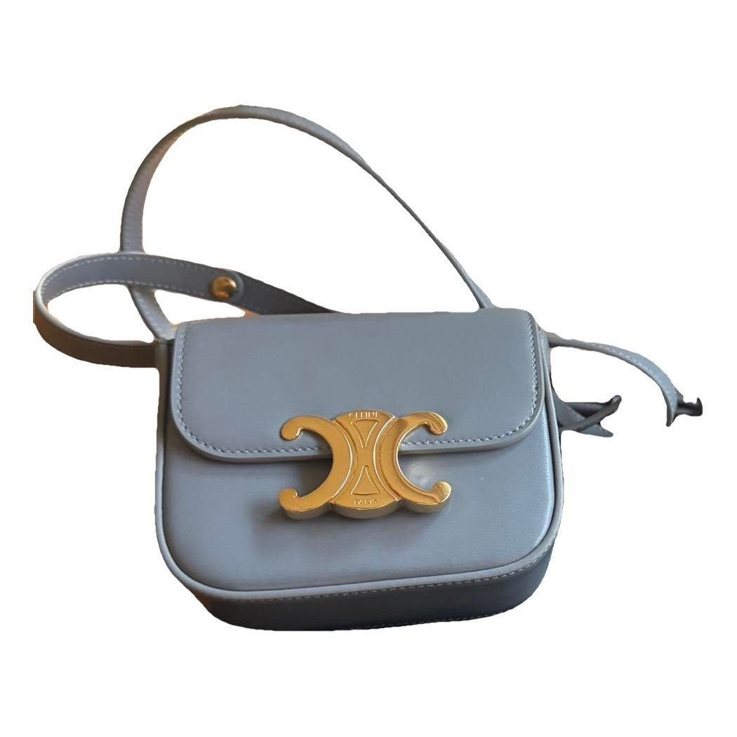 Leather clutch bag