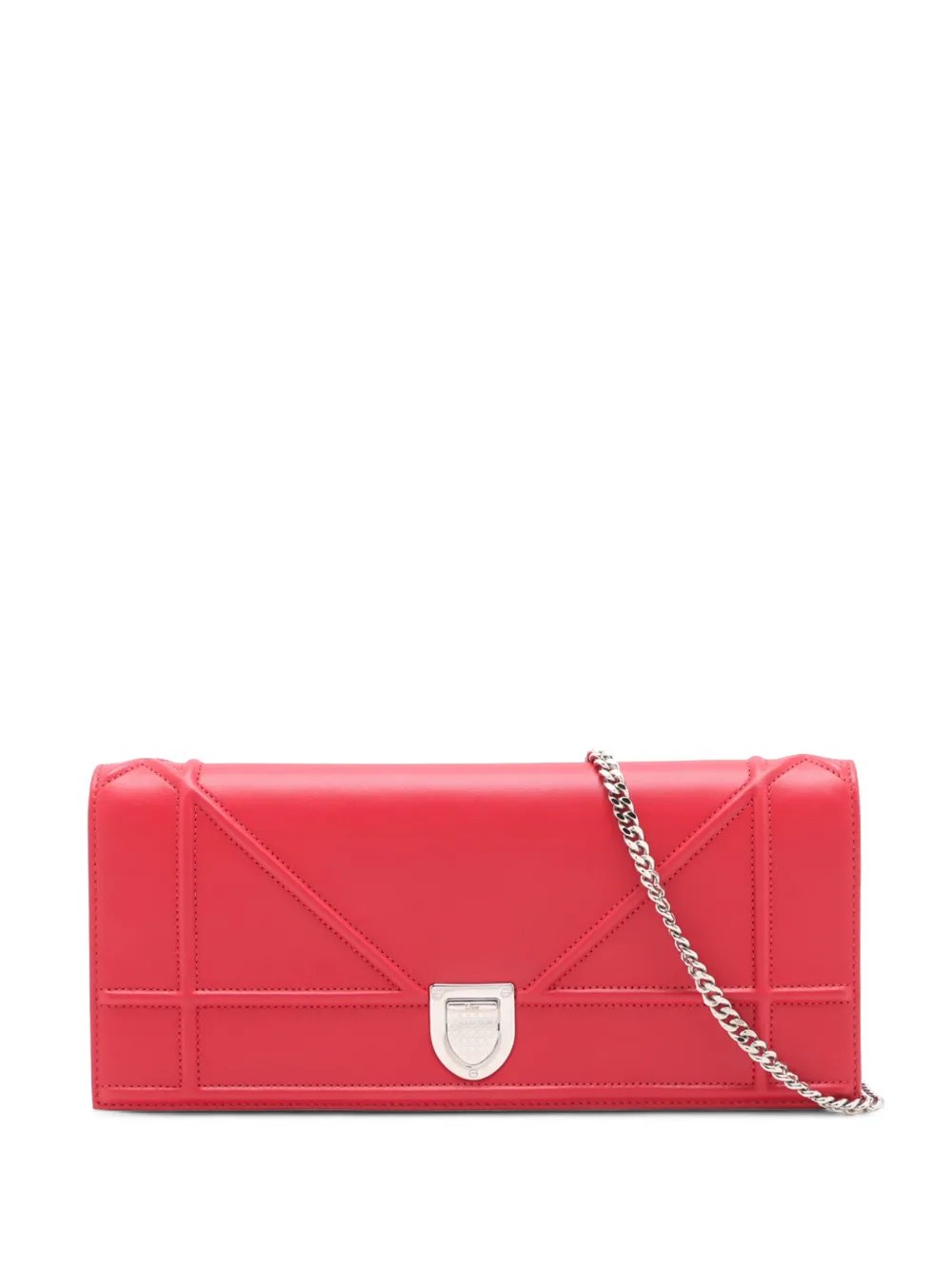2000-2026 Grained Calfskin Diorama Croisiere Wallet on Chain crossbody bag