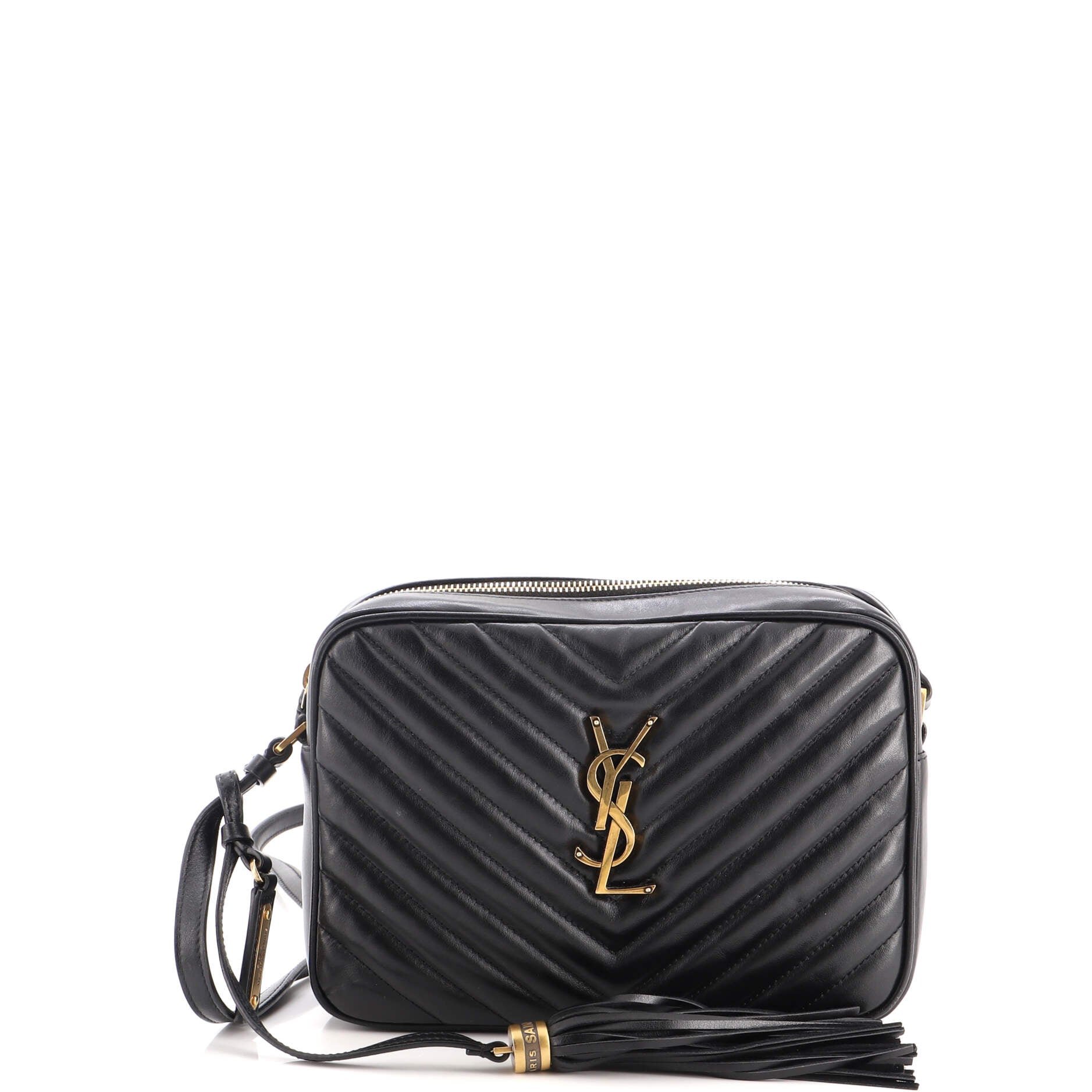 Lou Camera Bag Matelasse Chevron Leather Small