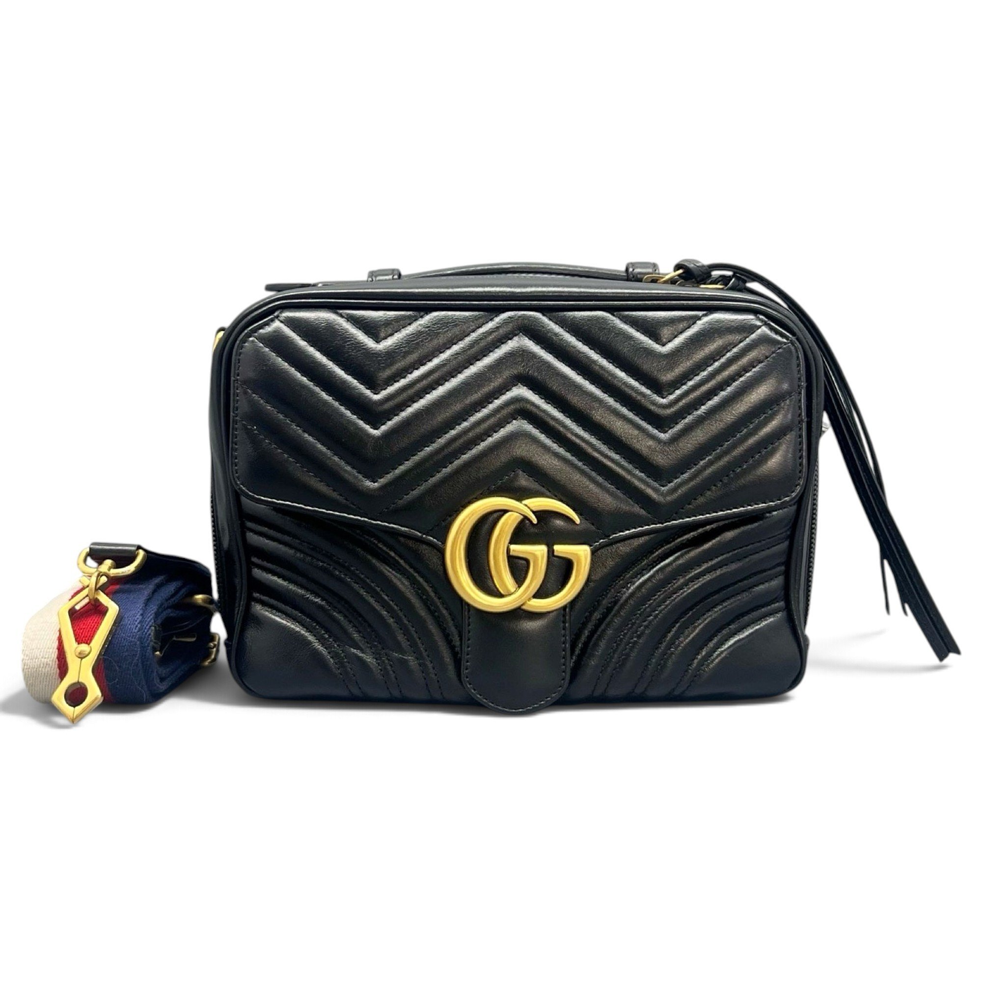 GG Marmont Flap leather handbag