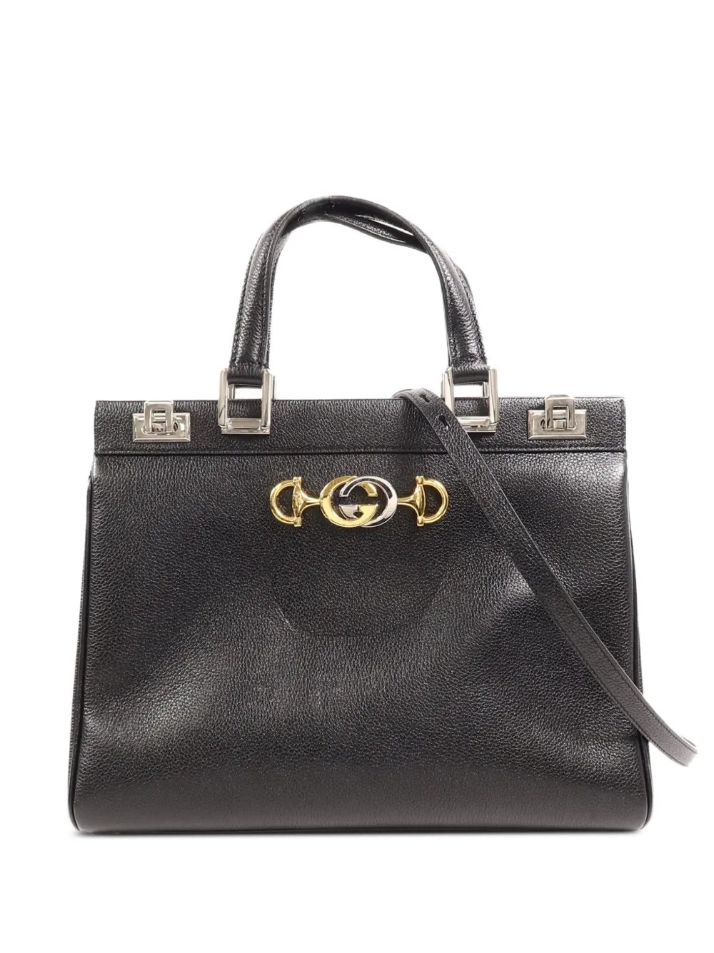 GG Zumi two-way leather tote bag