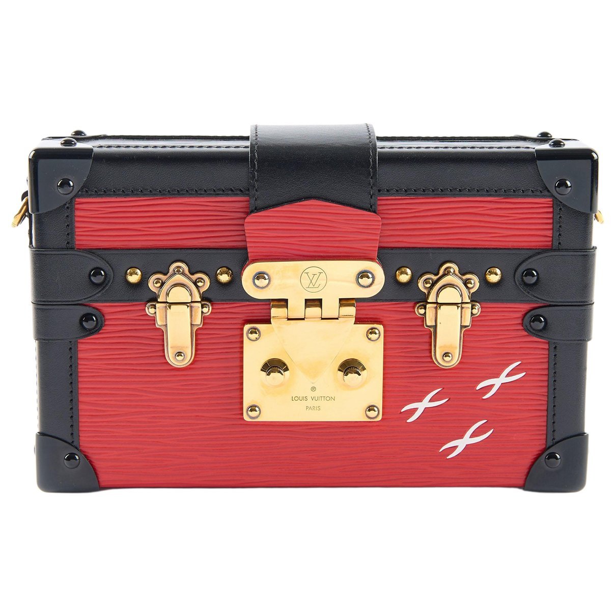 Petite Malle leather handbag