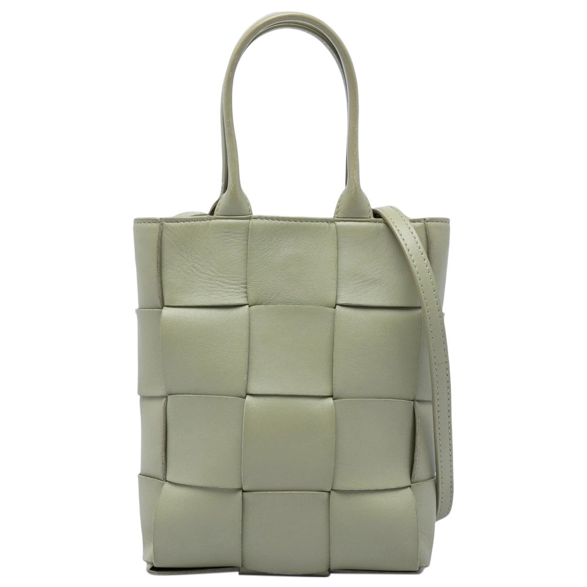 Cassette leather satchel