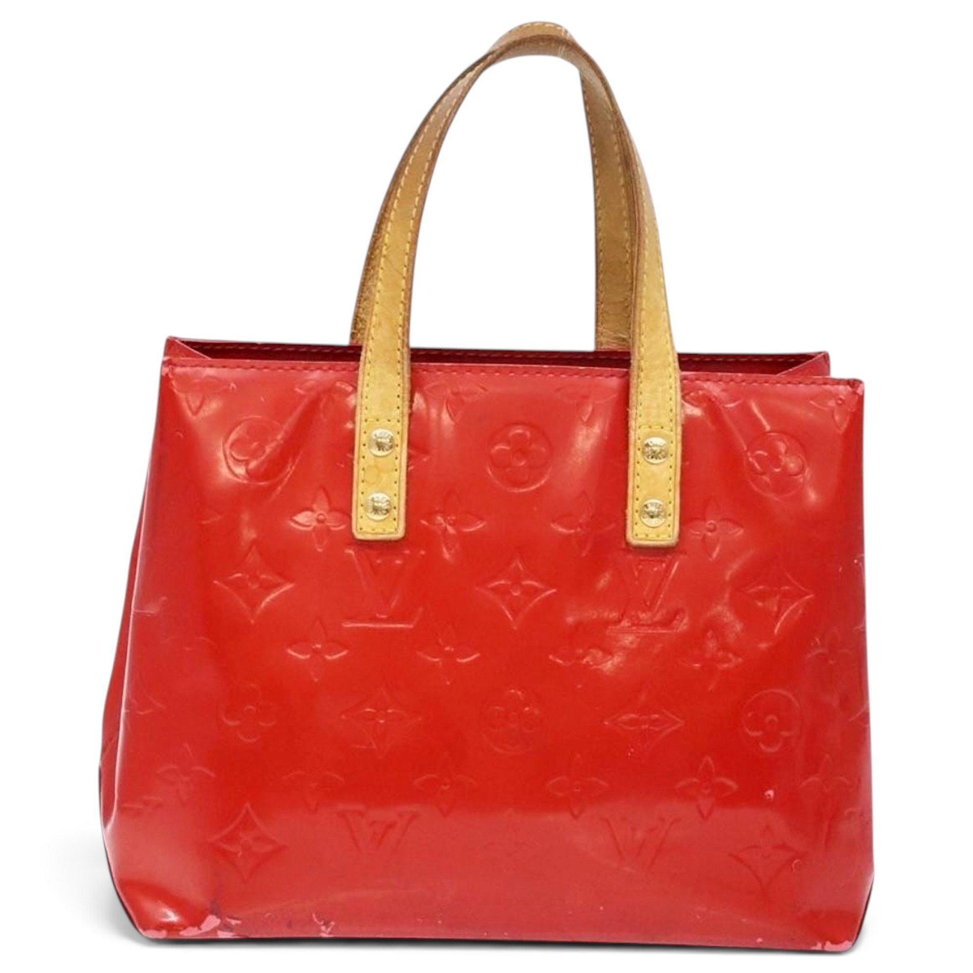 Reade patent leather handbag