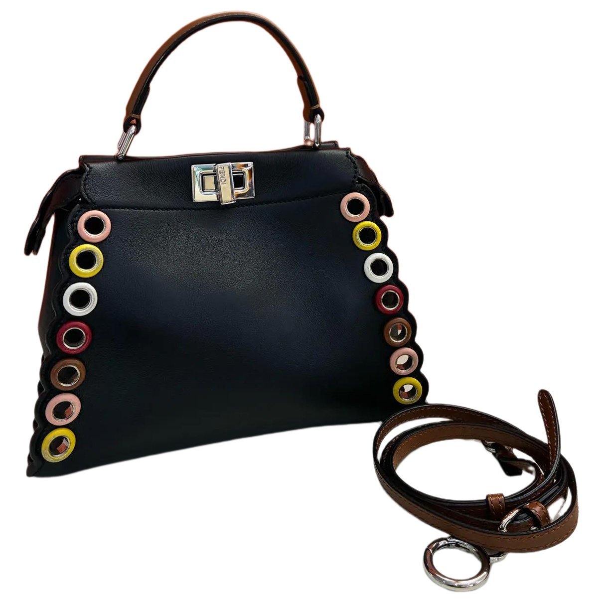 Peekaboo leather handbag