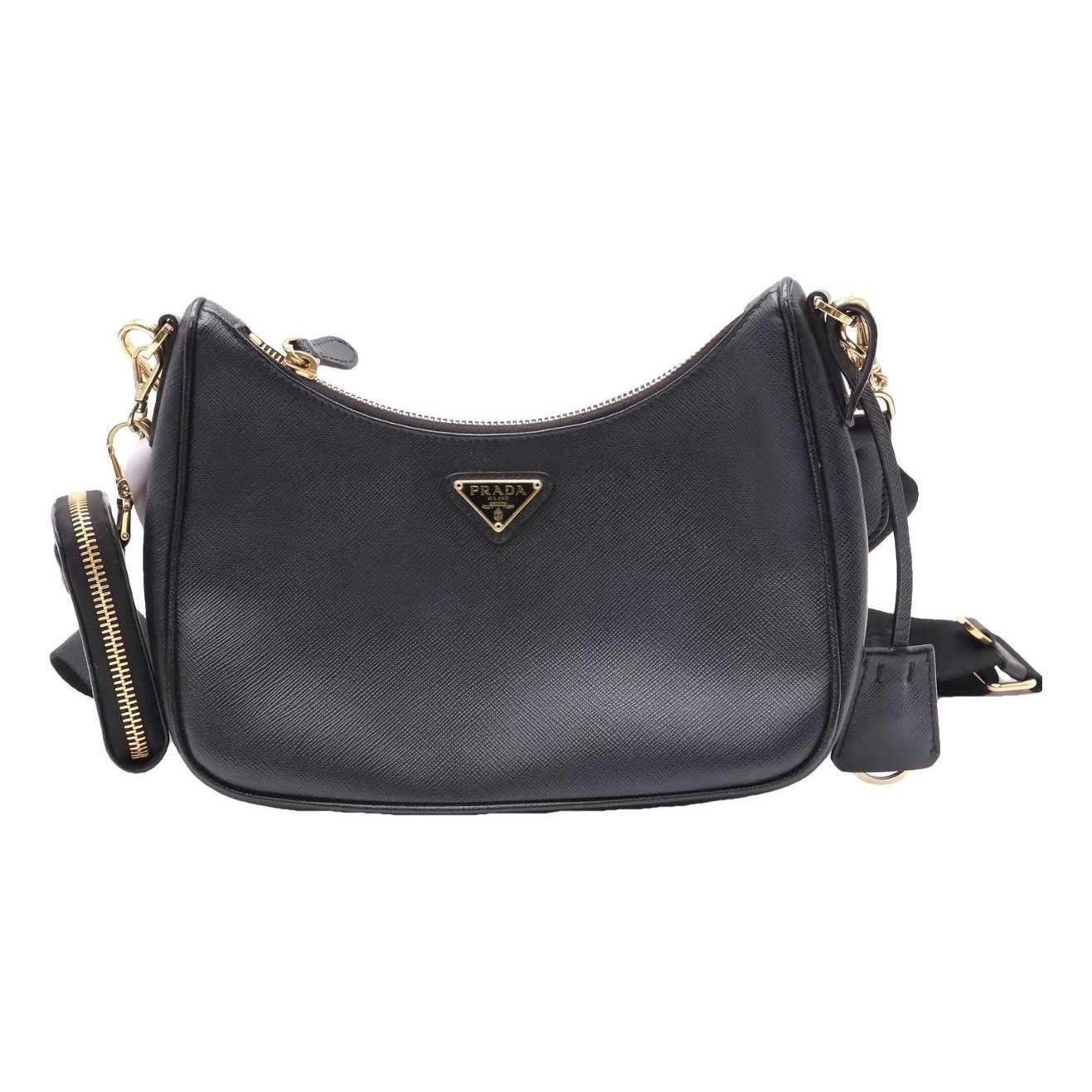 Re-edition leather handbag