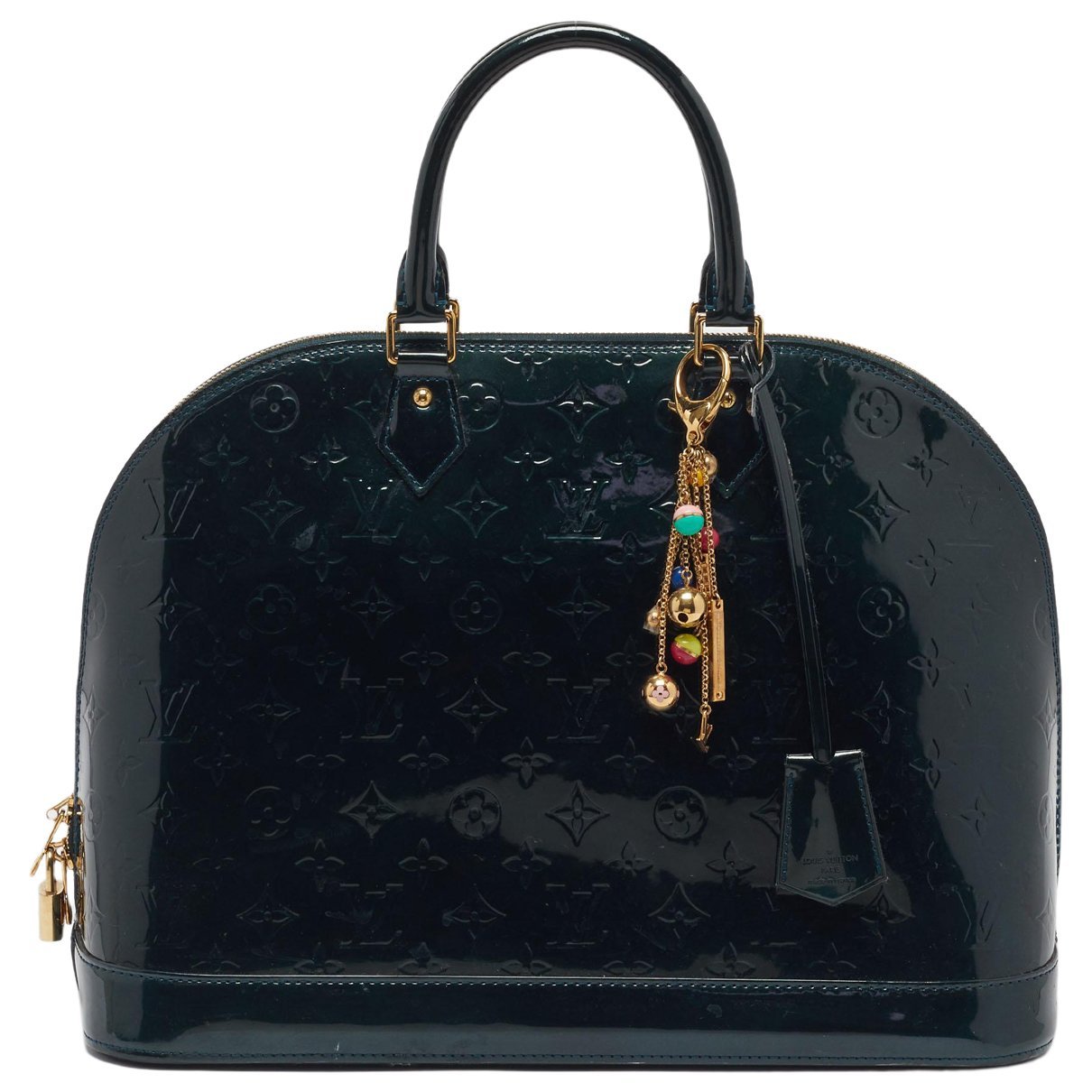 Patent leather satchel