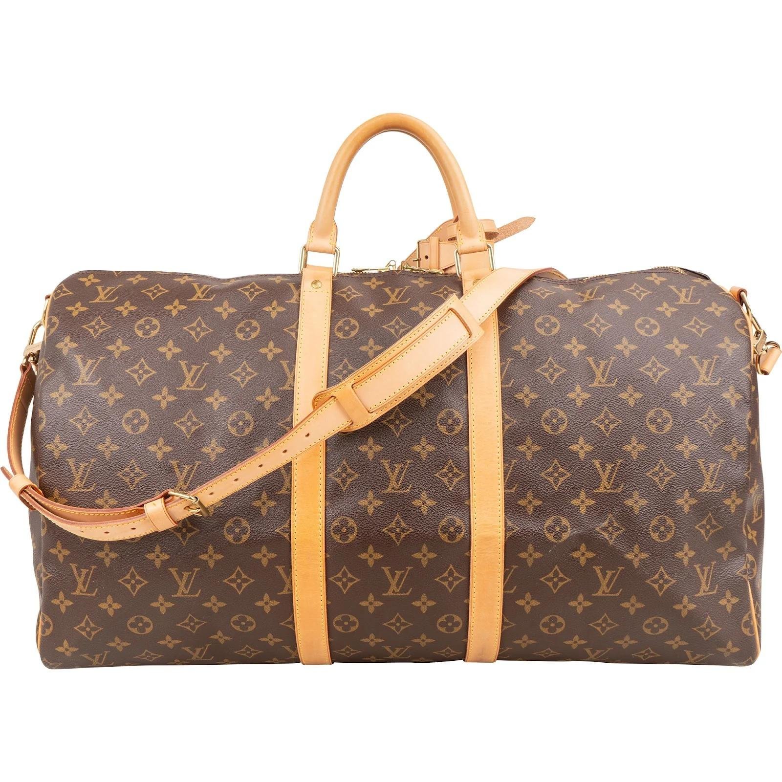 Keepall leather travel bag