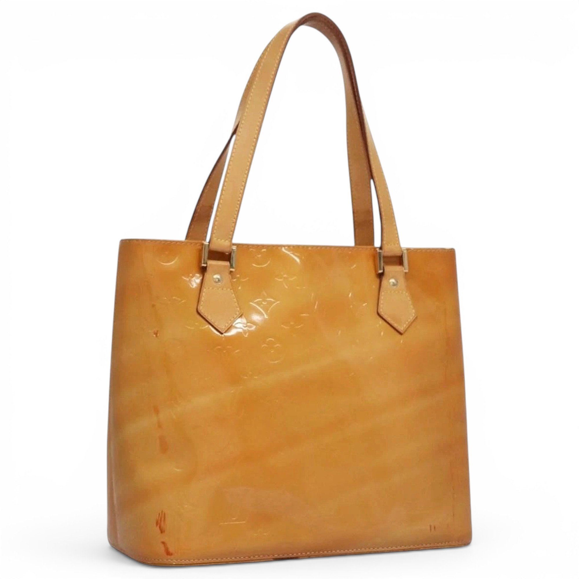 Patent leather handbag