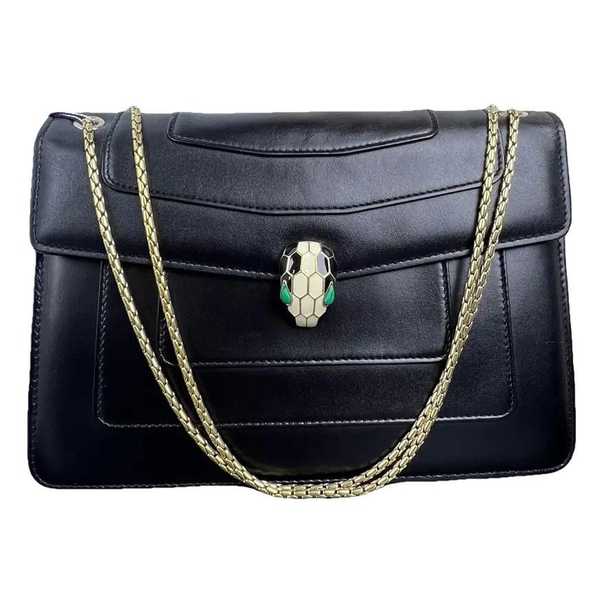 Serpenti leather handbag