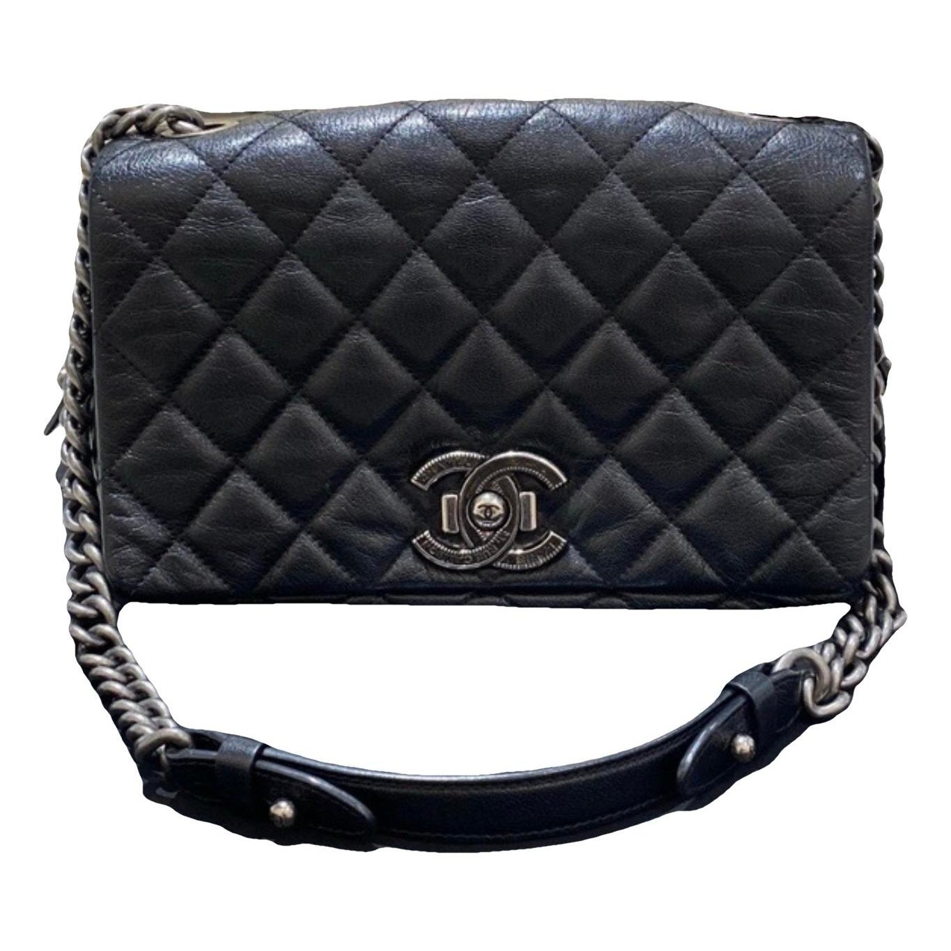 Statement leather handbag
