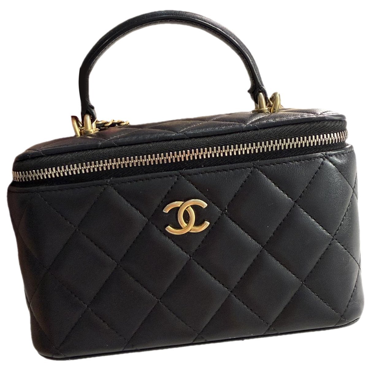 Trendy CC Vanity leather handbag
