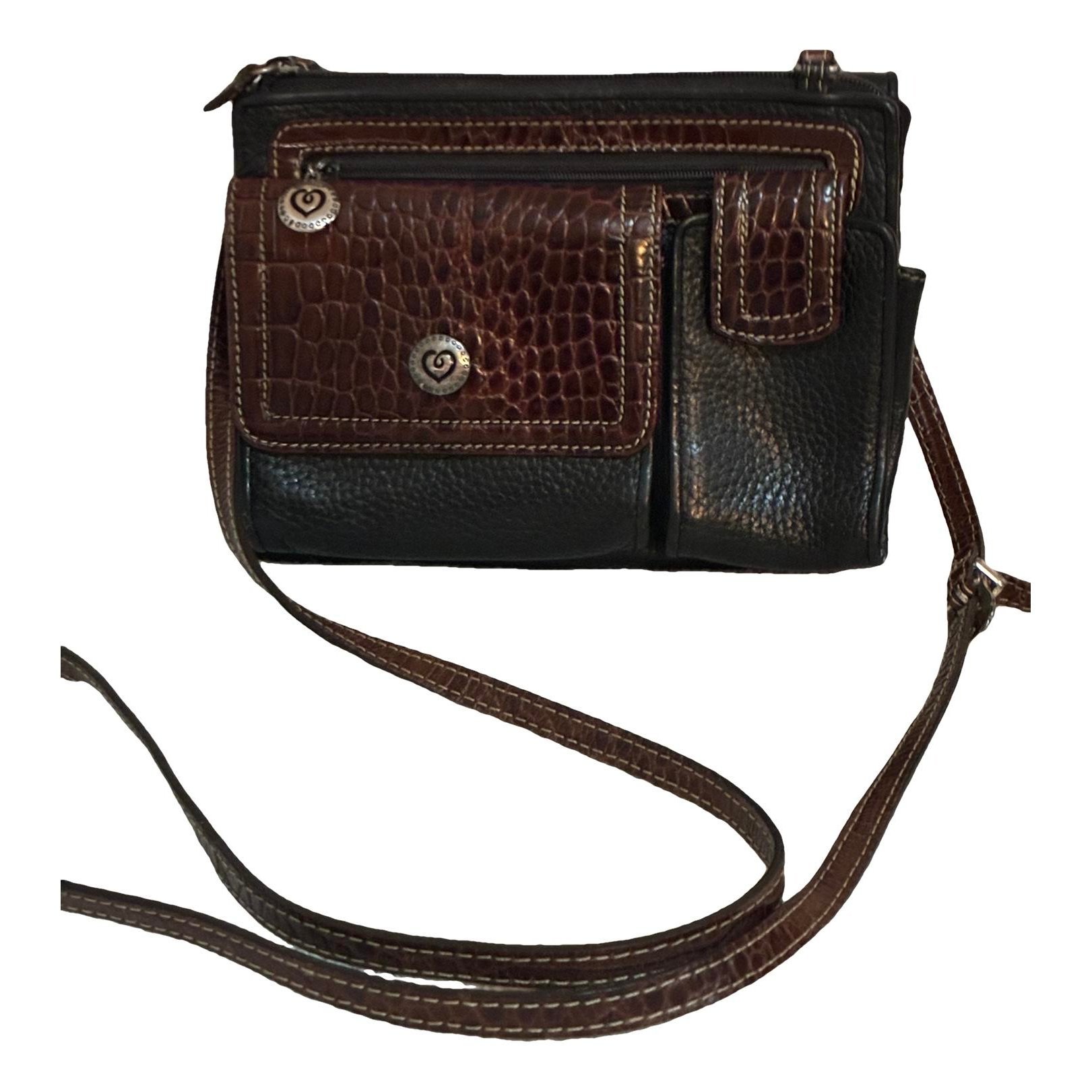 Leather crossbody bag