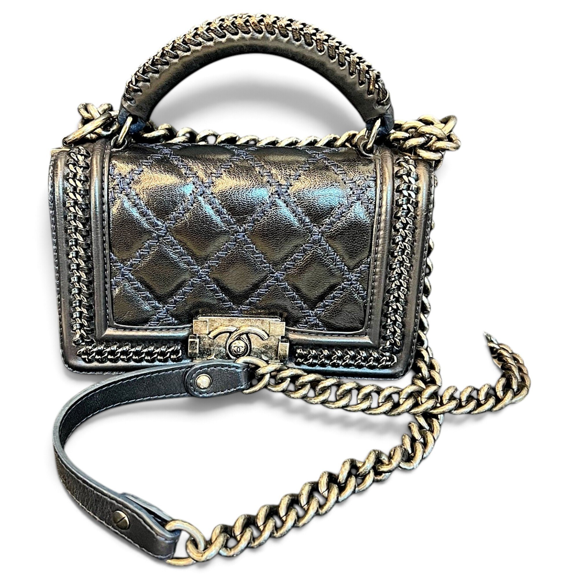 Boy leather handbag