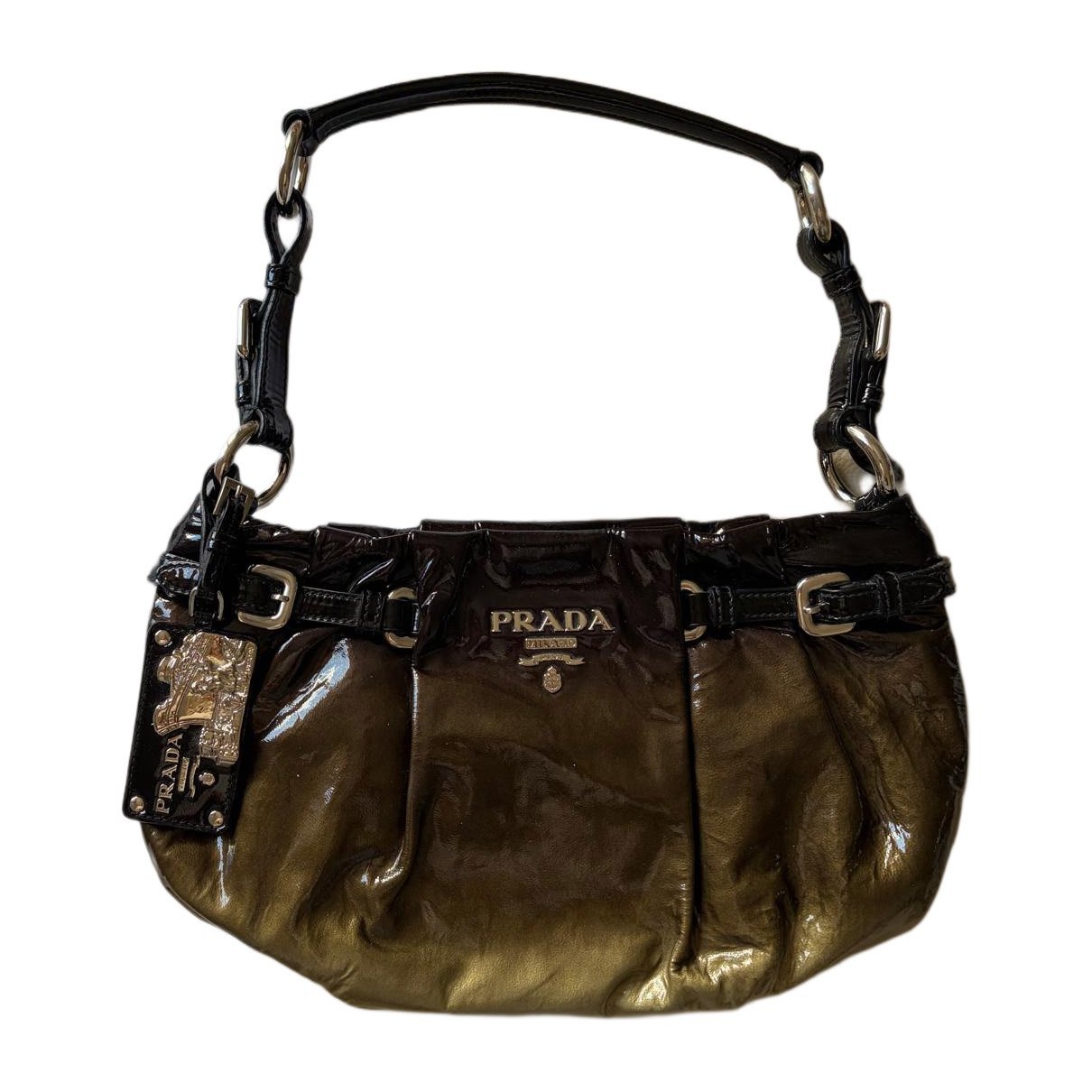 Patent leather handbag