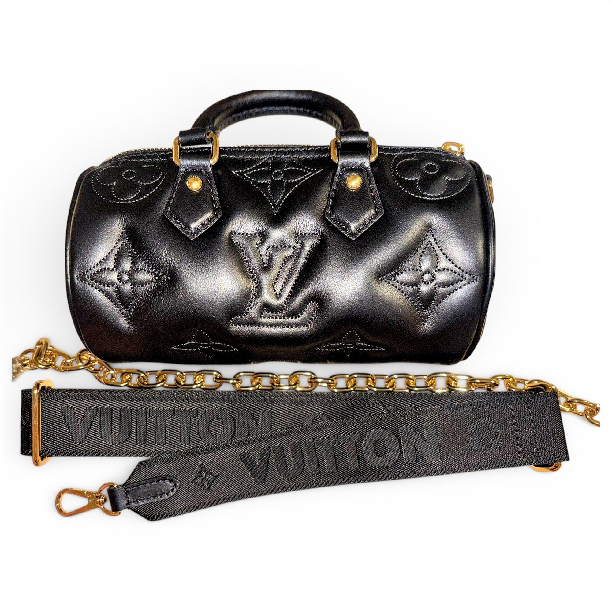 Papillon BB leather handbag