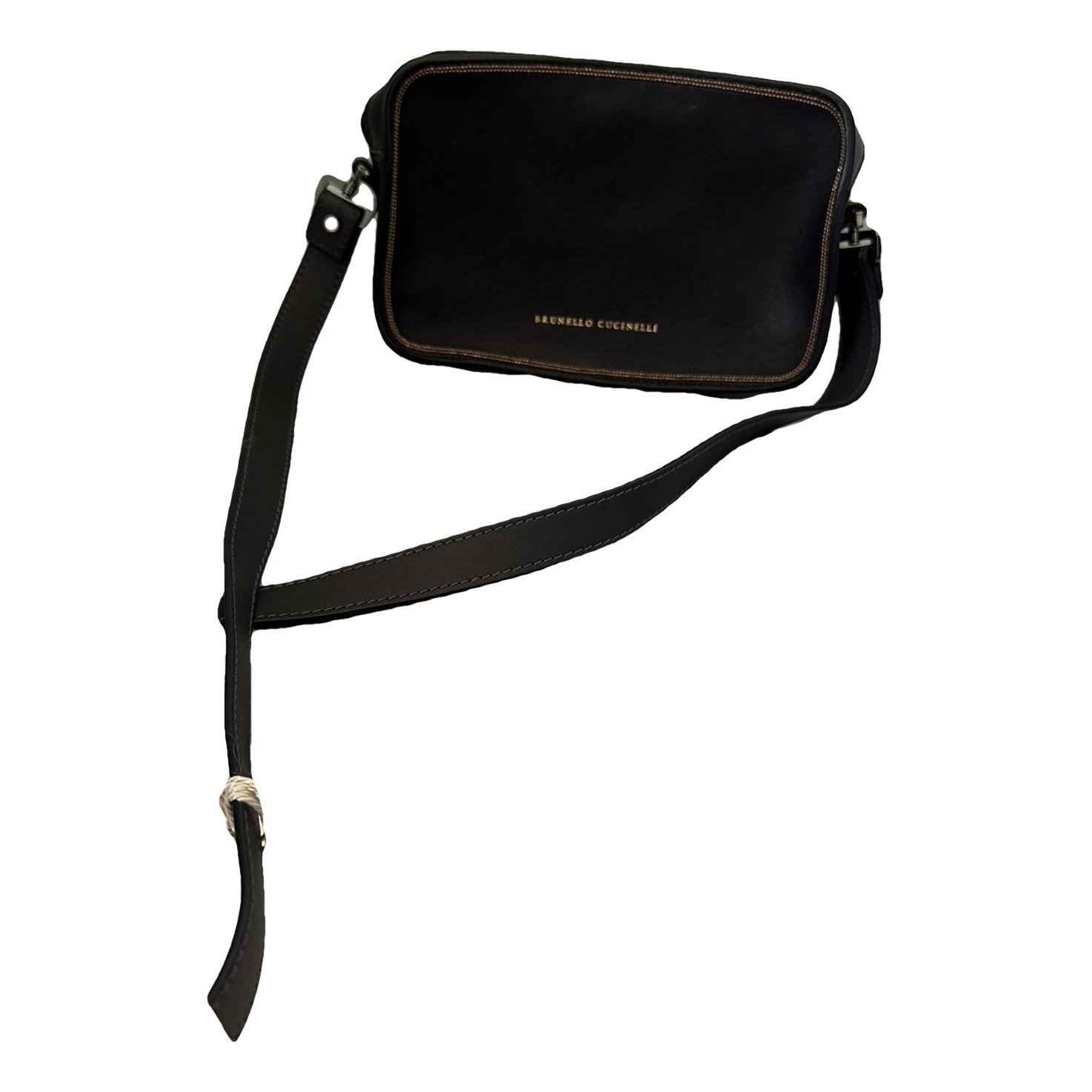 Leather clutch bag