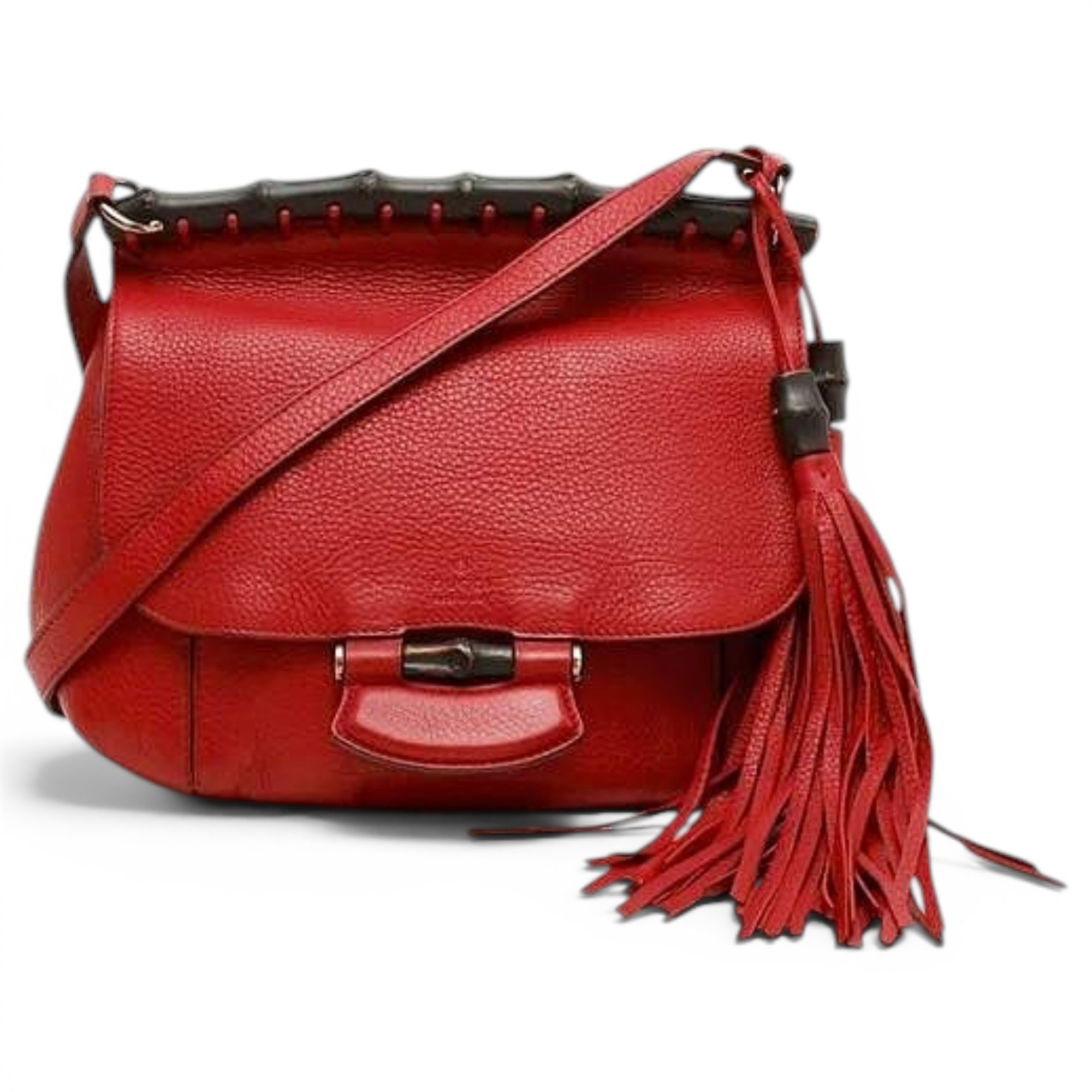 Bamboo leather handbag