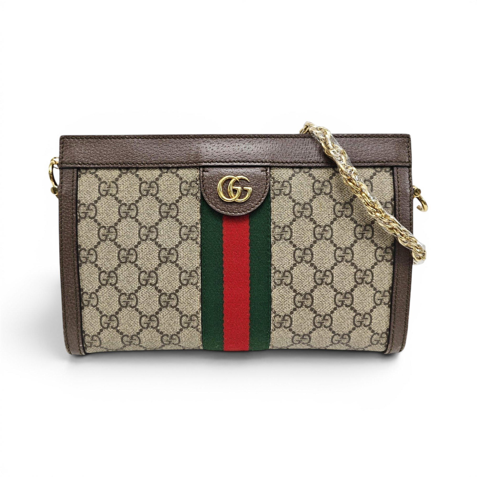 Ophidia Chain leather handbag