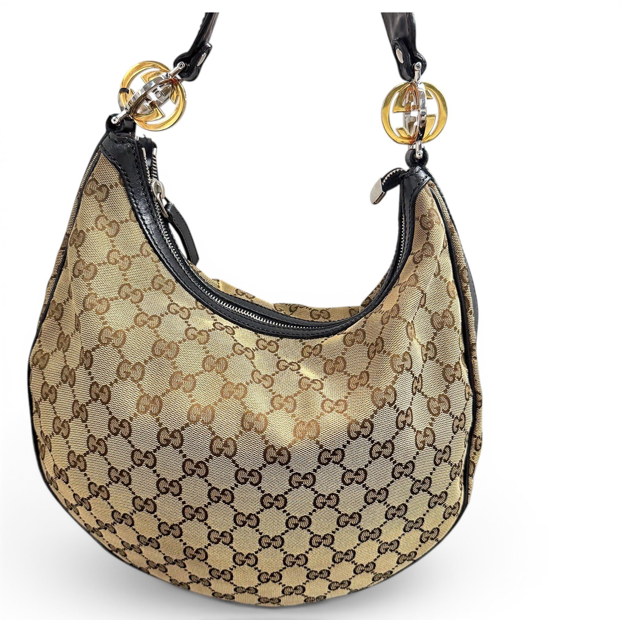 Gucci B cloth handbag