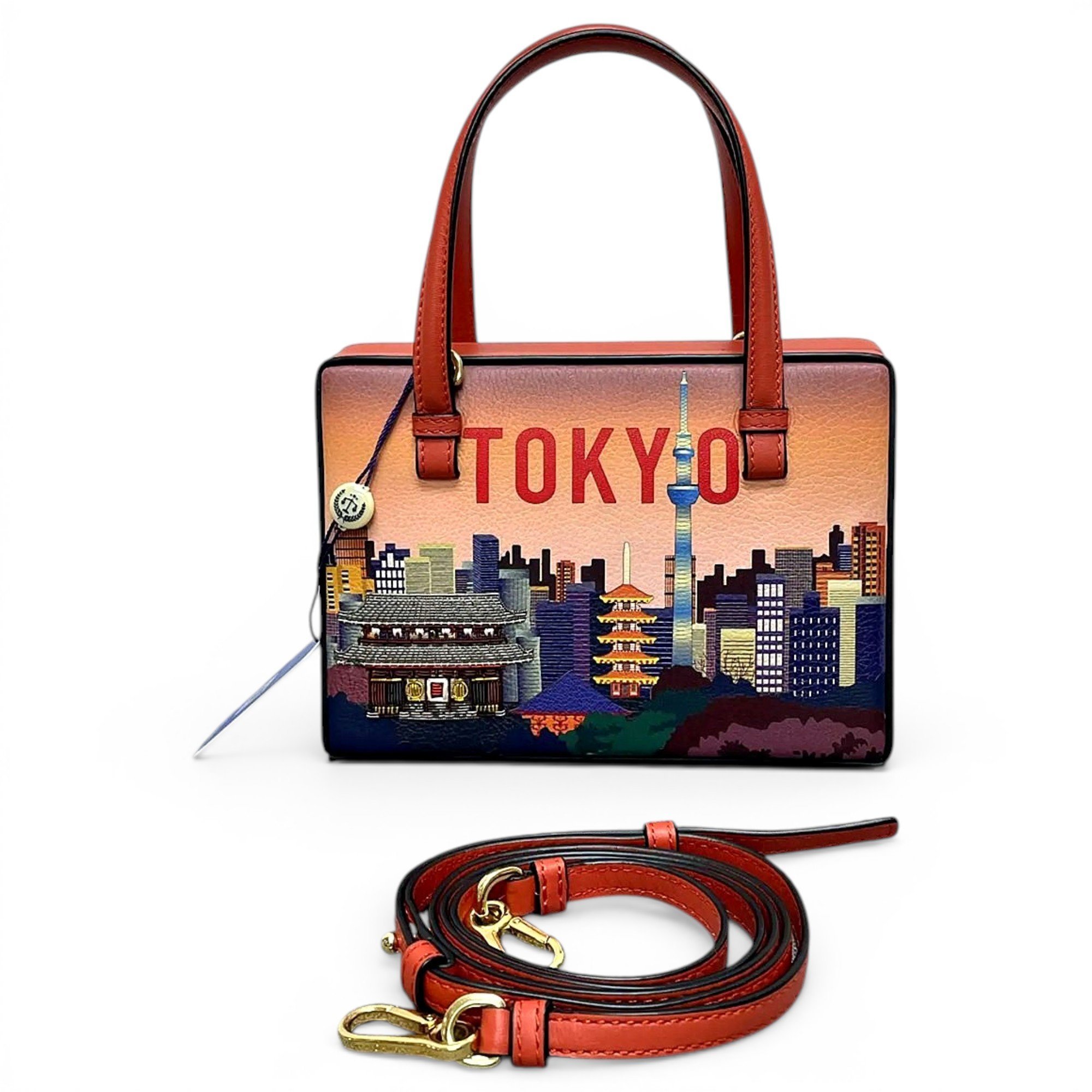 Postal leather handbag