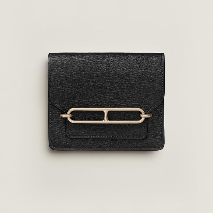 Noir Roulis Slim Wallet
