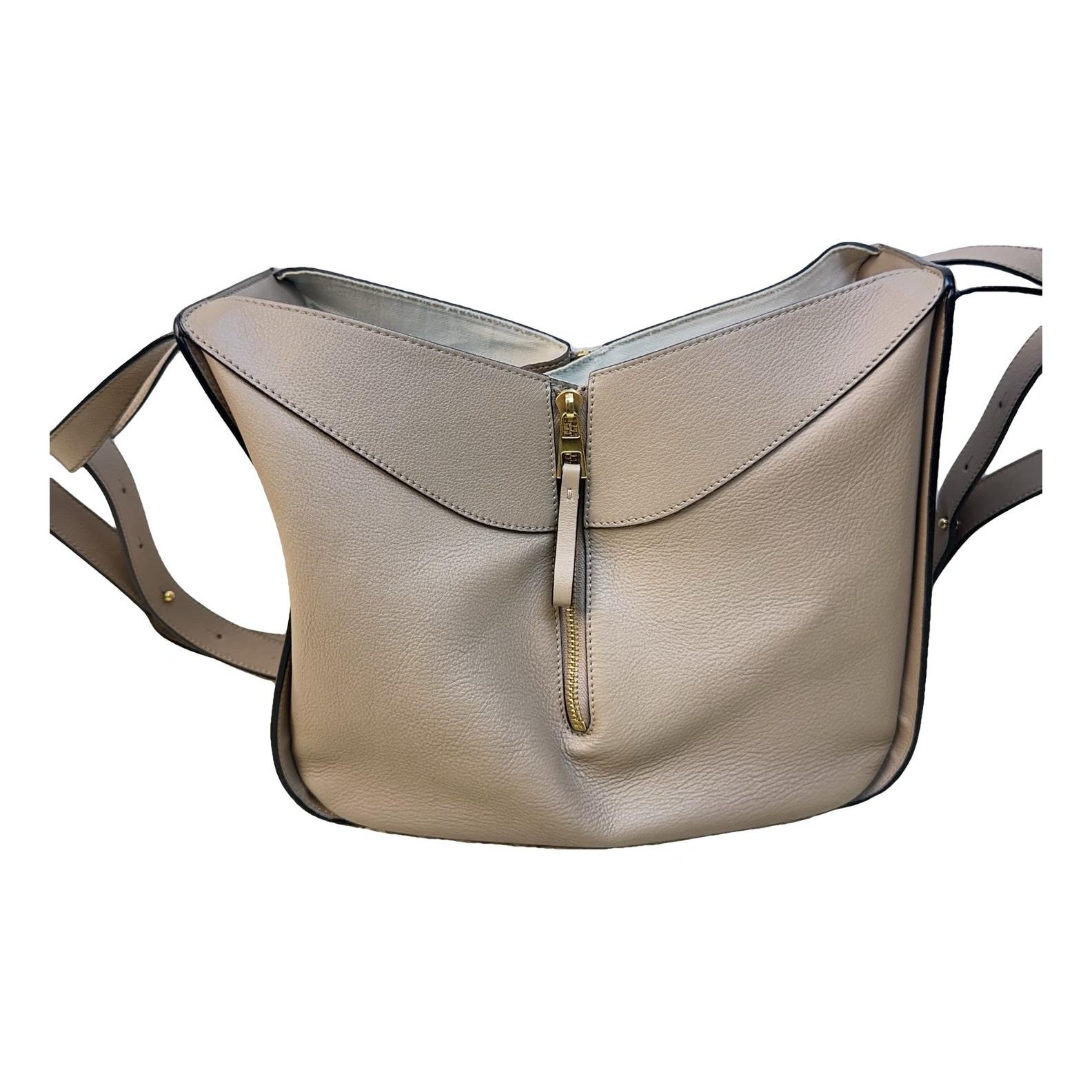Hammock leather handbag