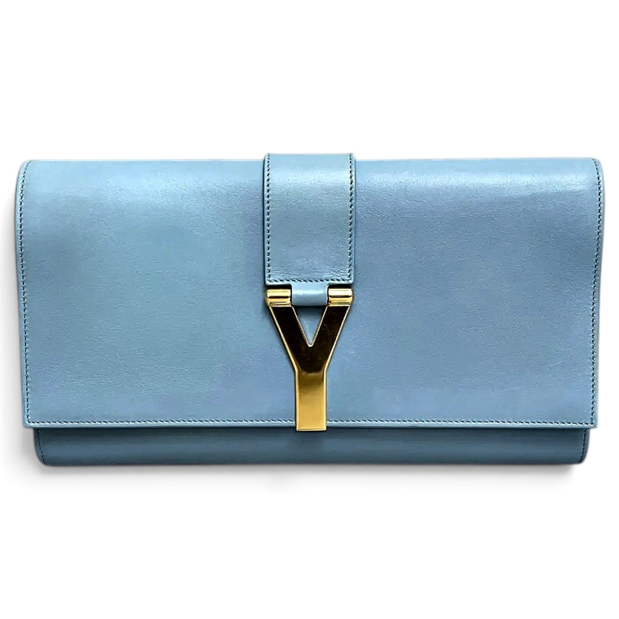 Leather clutch bag