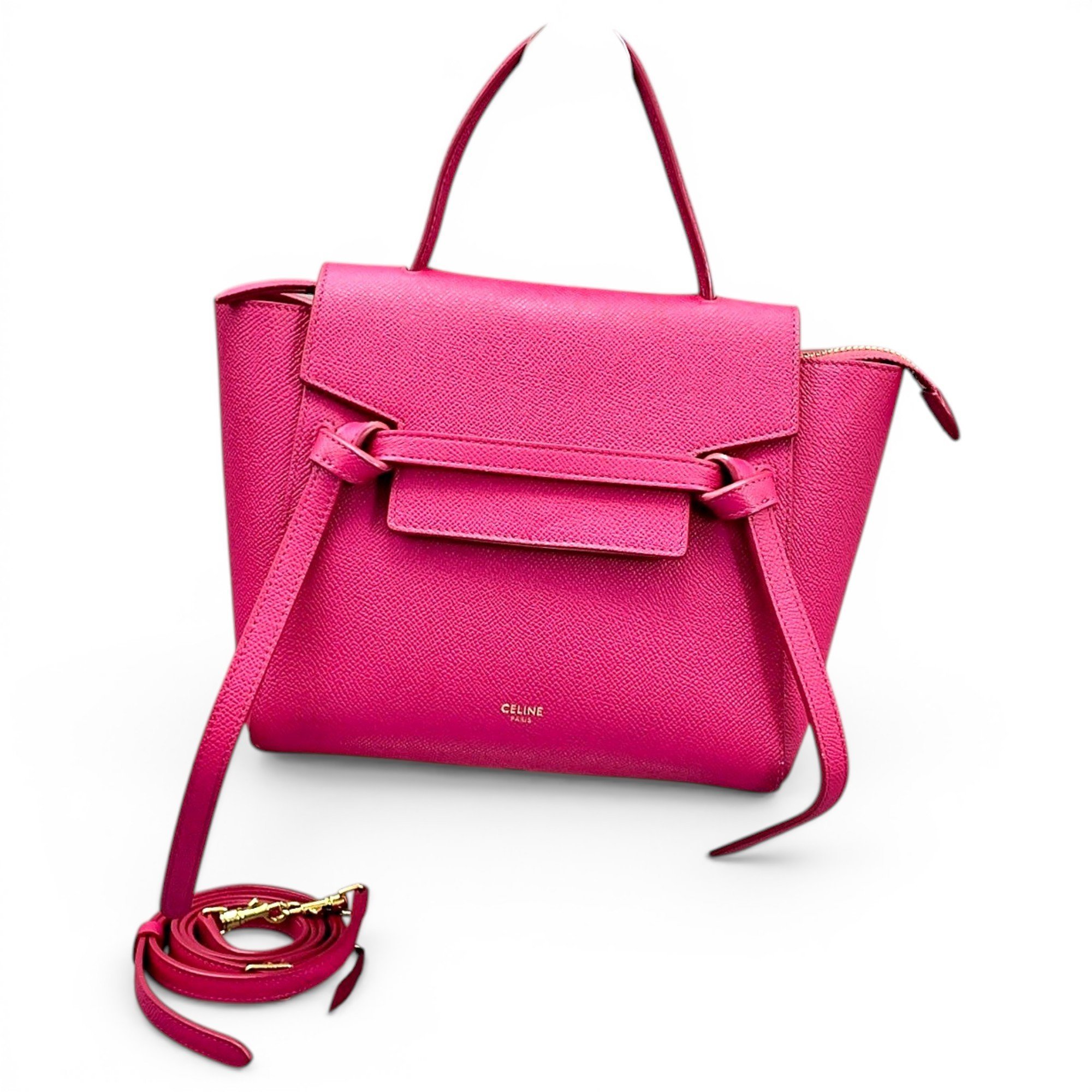 Belt leather handbag