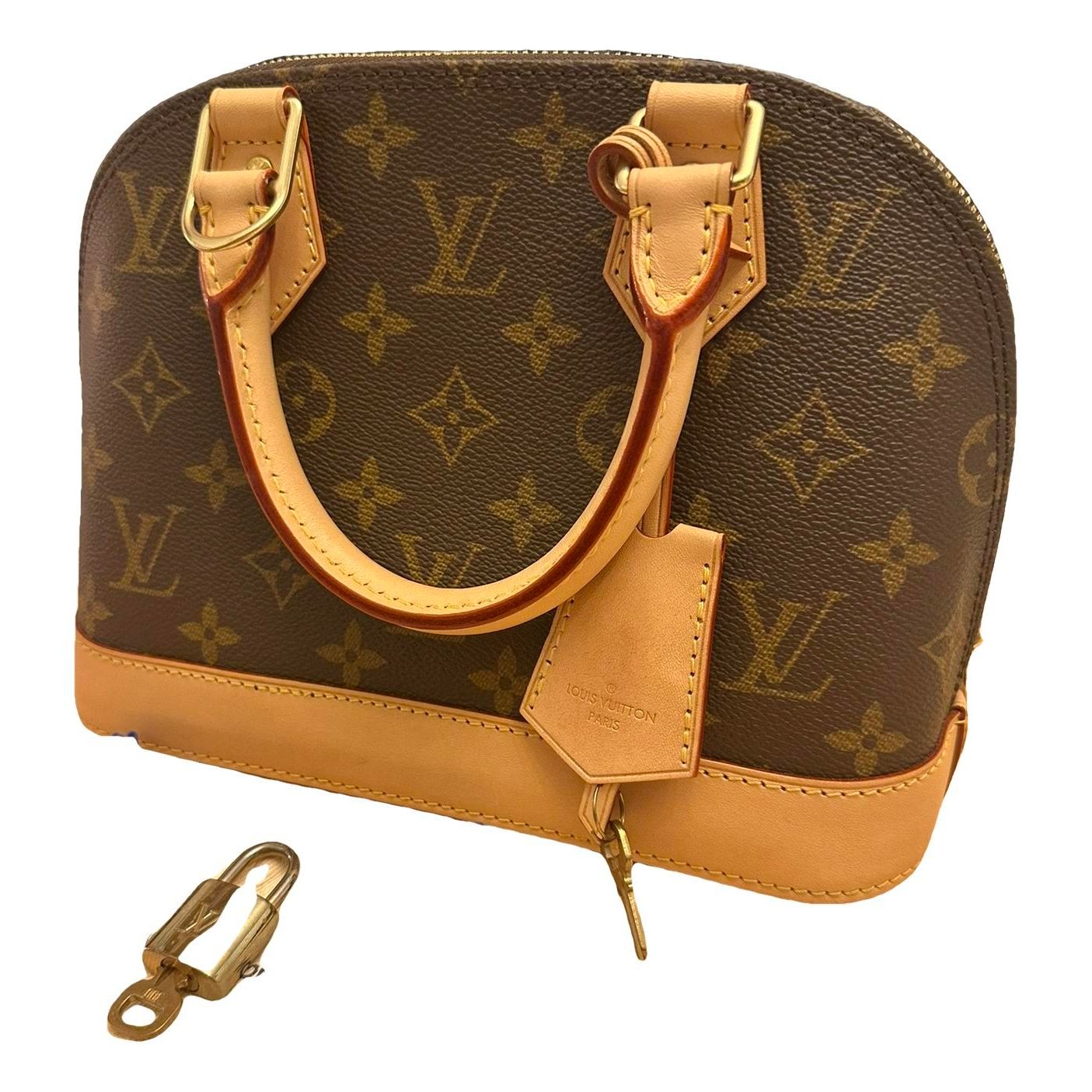 Louis Vuitton Alma BB leather handbag