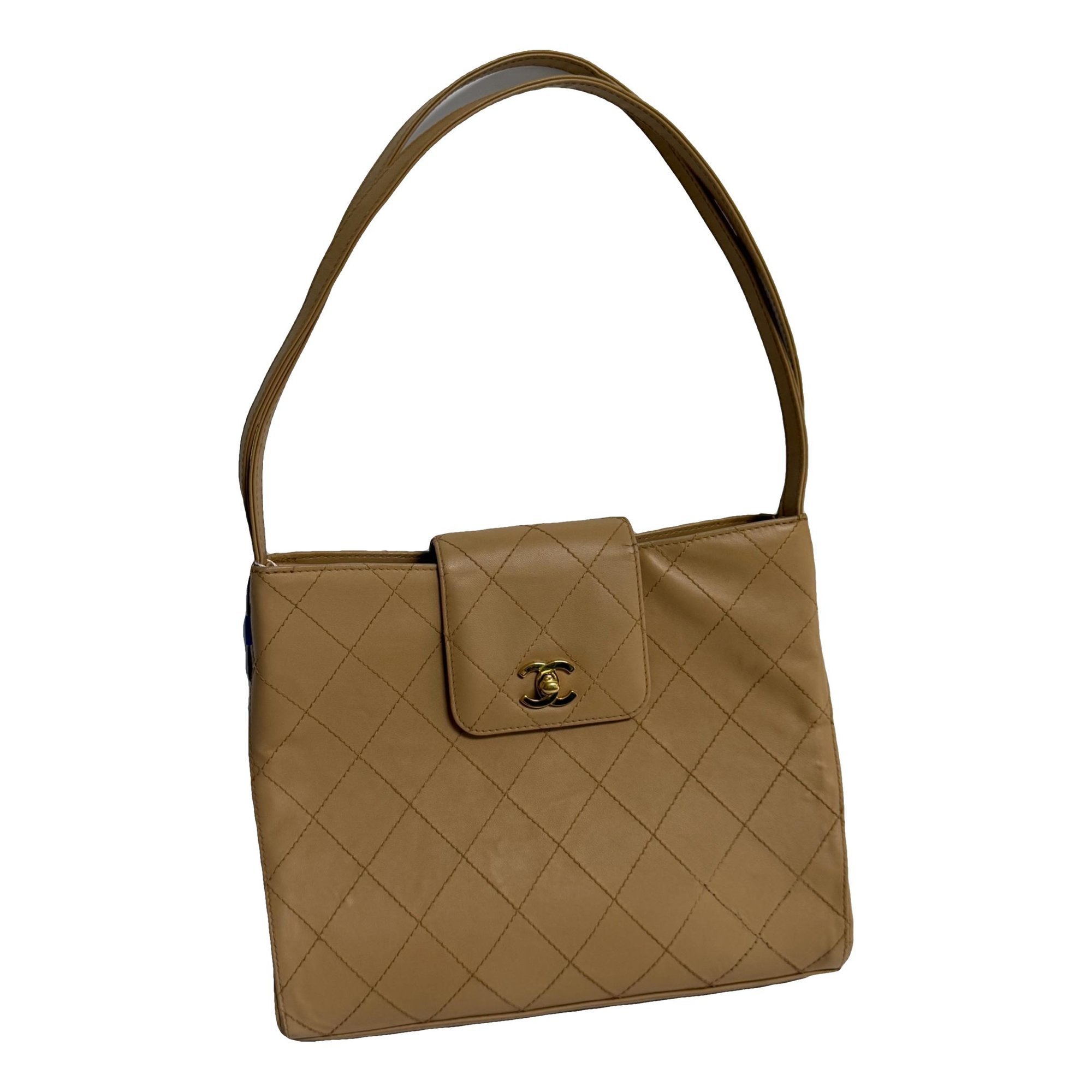 Statement leather tote