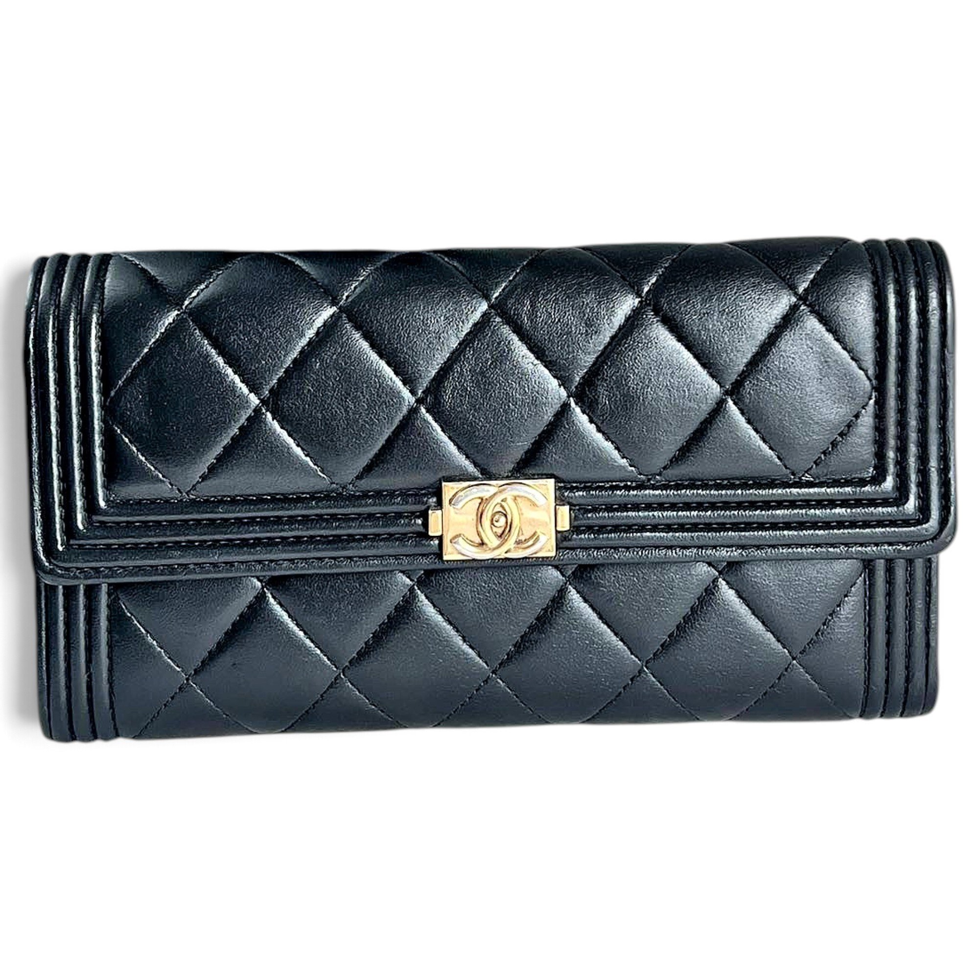Leather clutch bag
