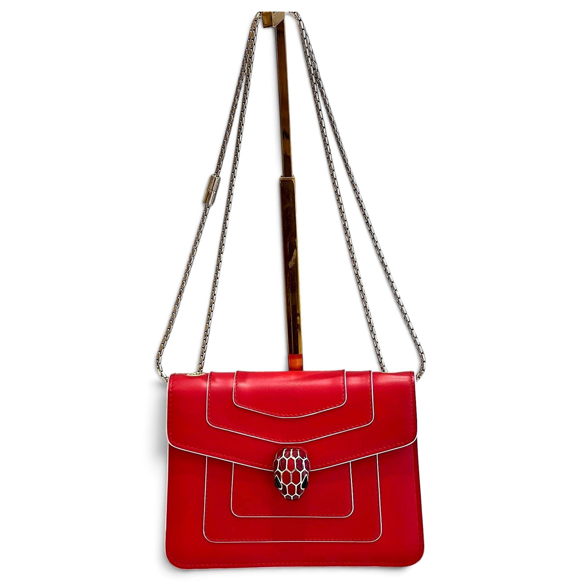 Serpenti leather crossbody bag