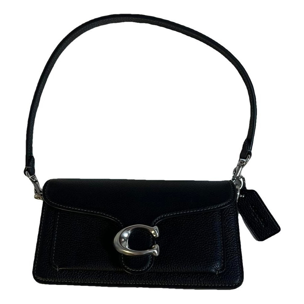 Leather clutch bag