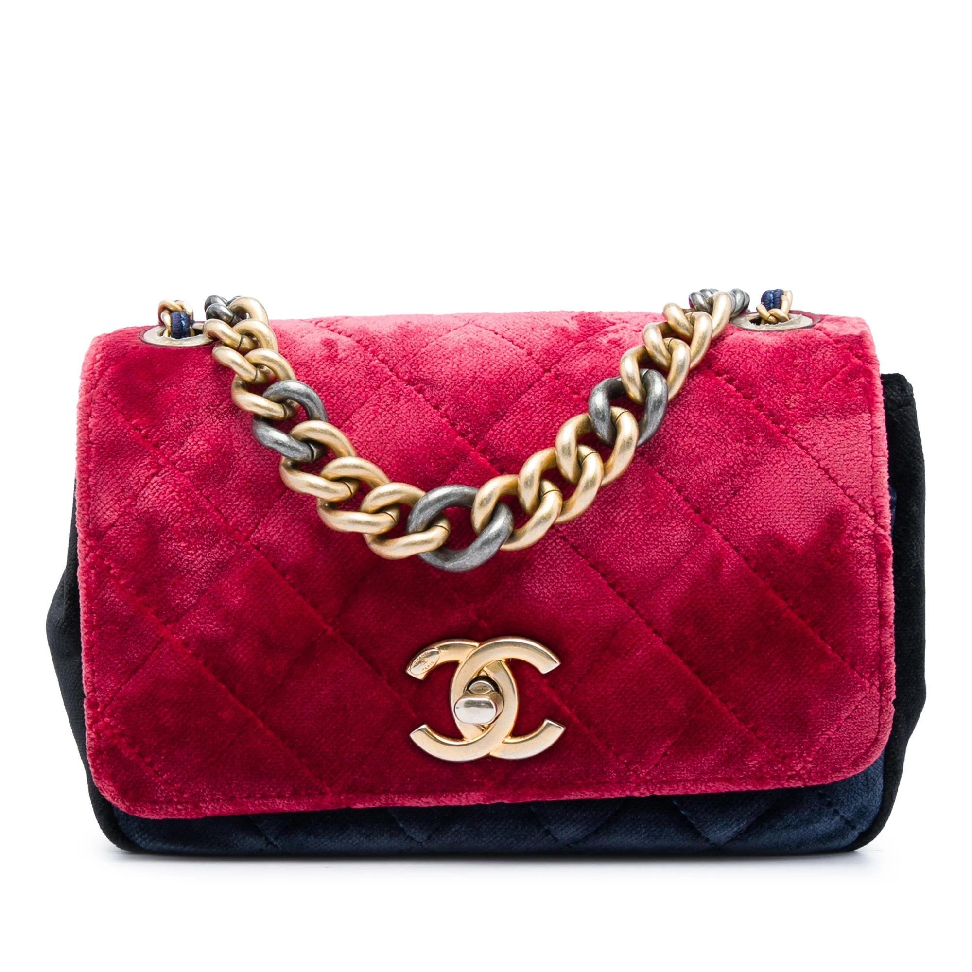 Paris-Biarritz velvet handbag