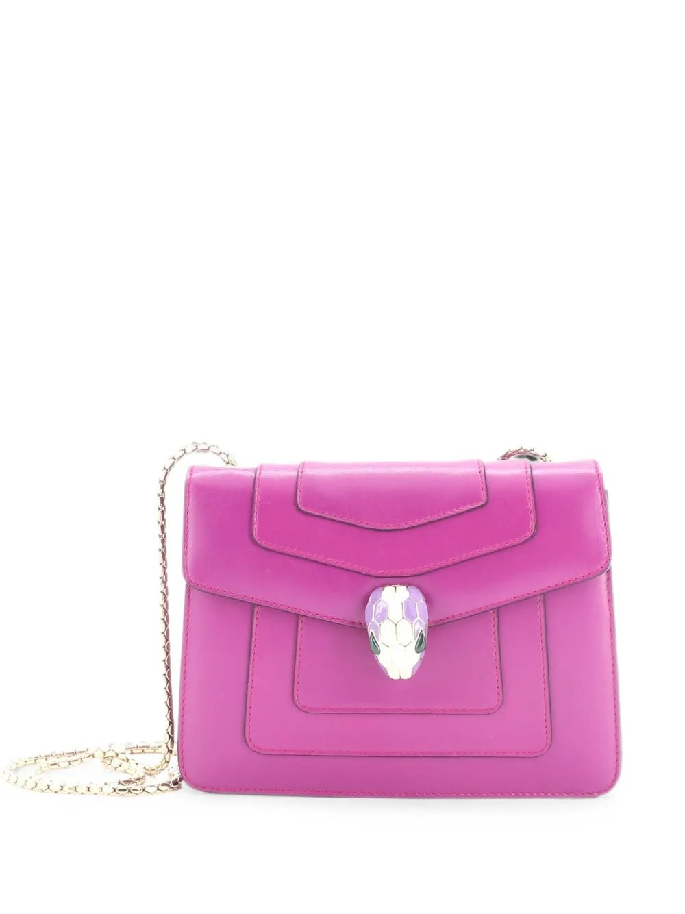 Serpenti Forever Square Shoulder Bag Leather Small crossbody bag