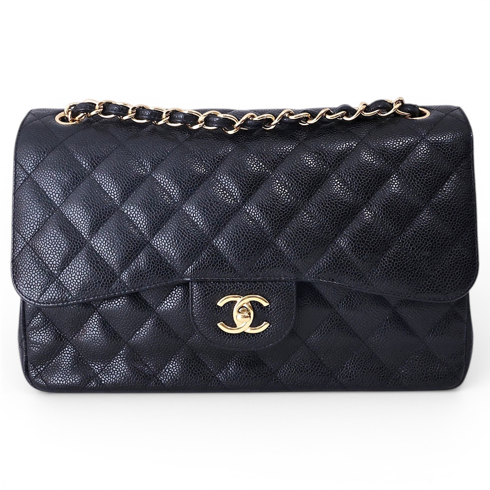 Leather clutch bag