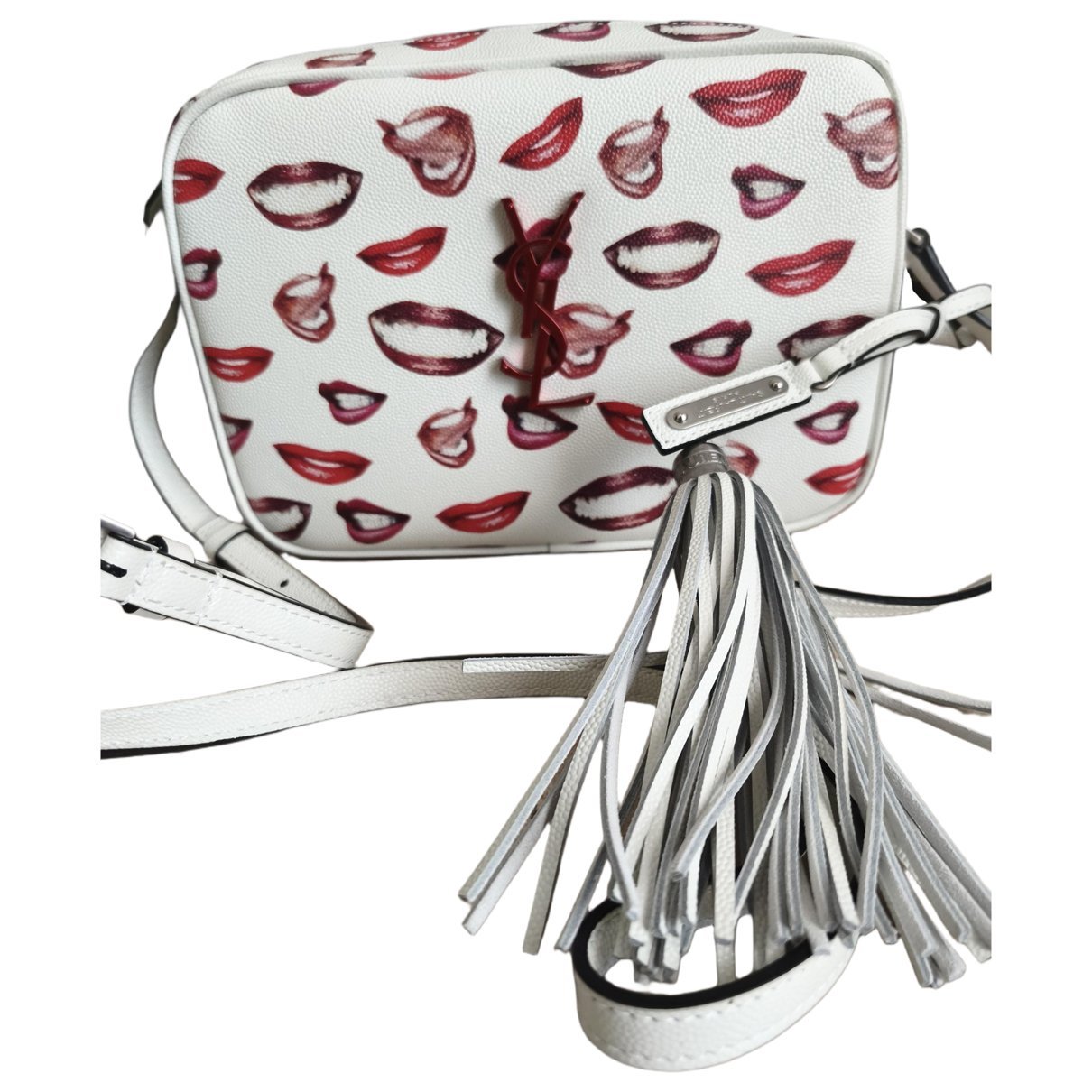 Camera Lou leather crossbody bag