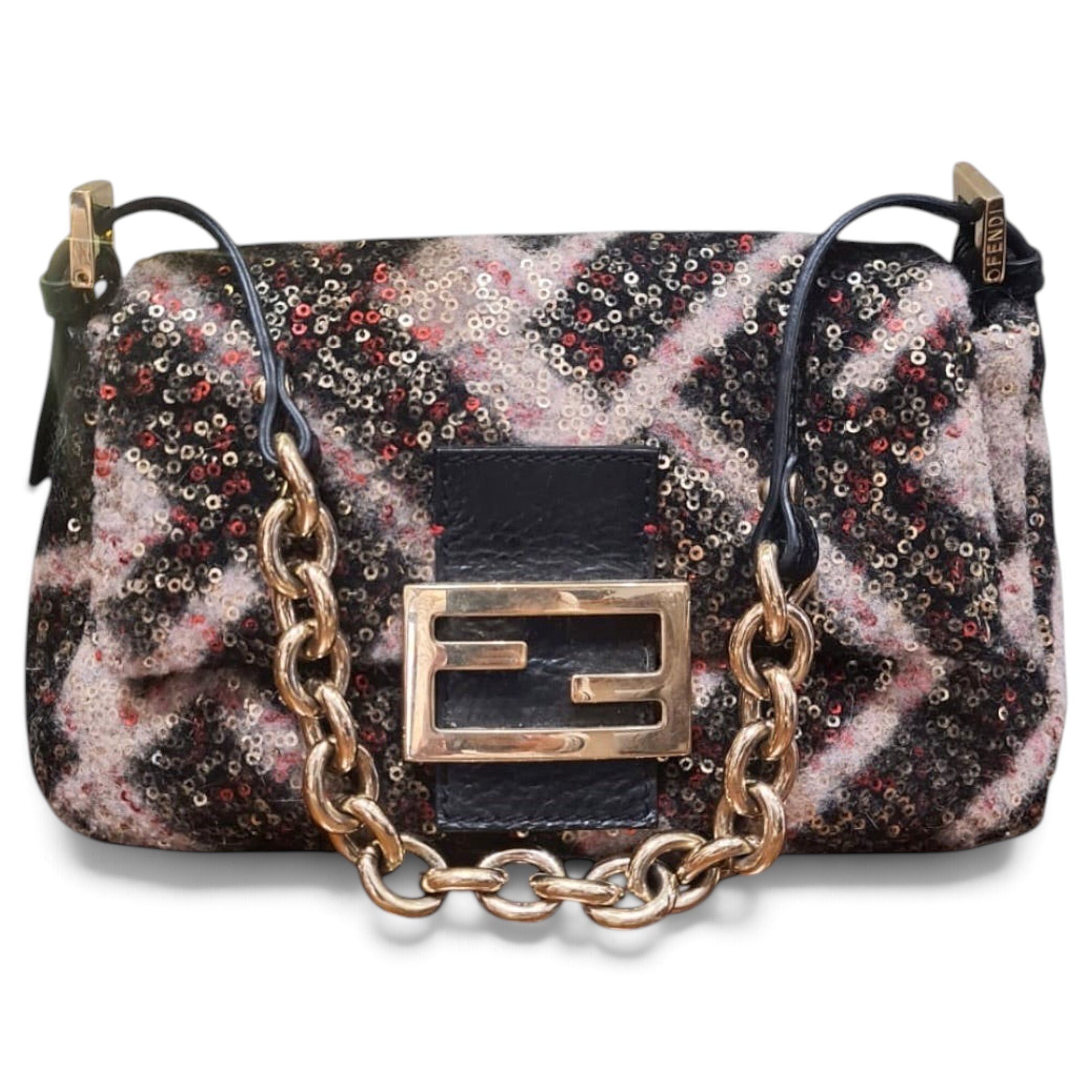 Fendi Baguette wool handbag