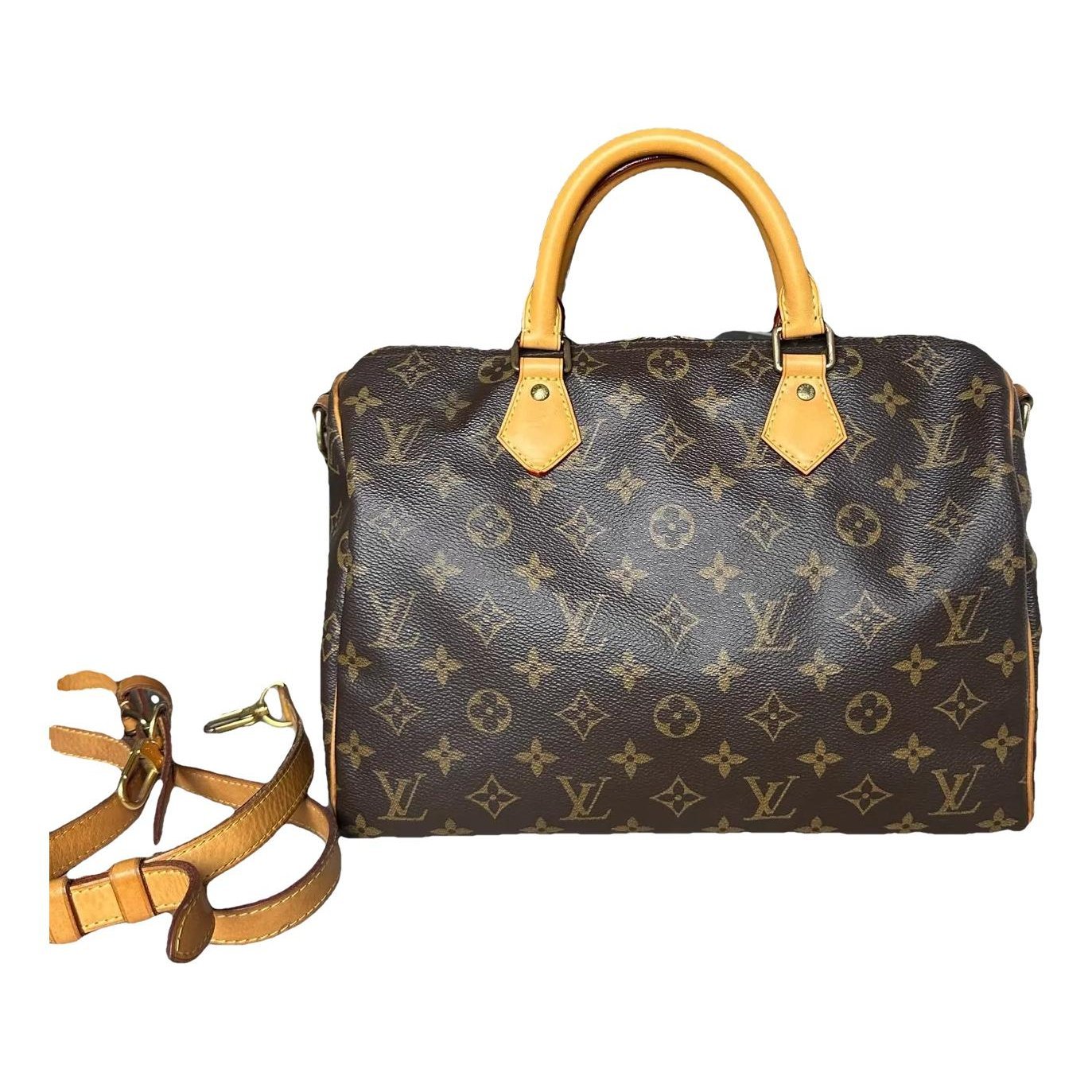 Speedy leather handbag